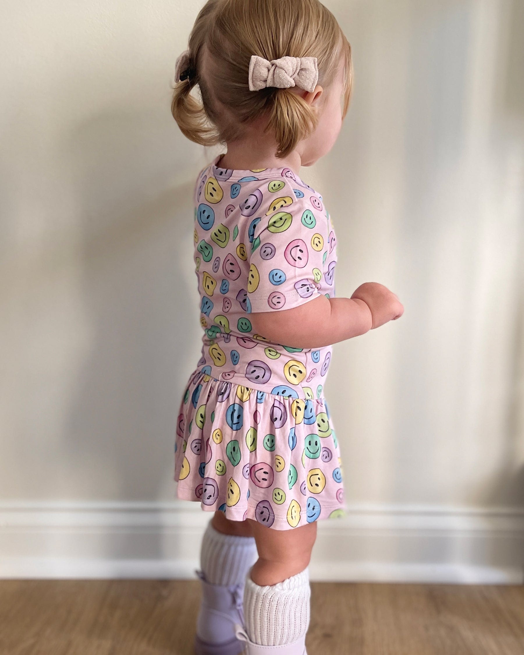 Smiley Skirted Bodysuit