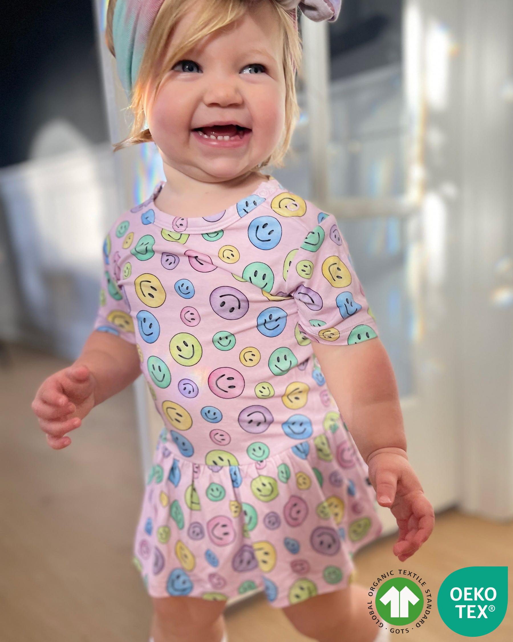 Smiley Skirted Bodysuit