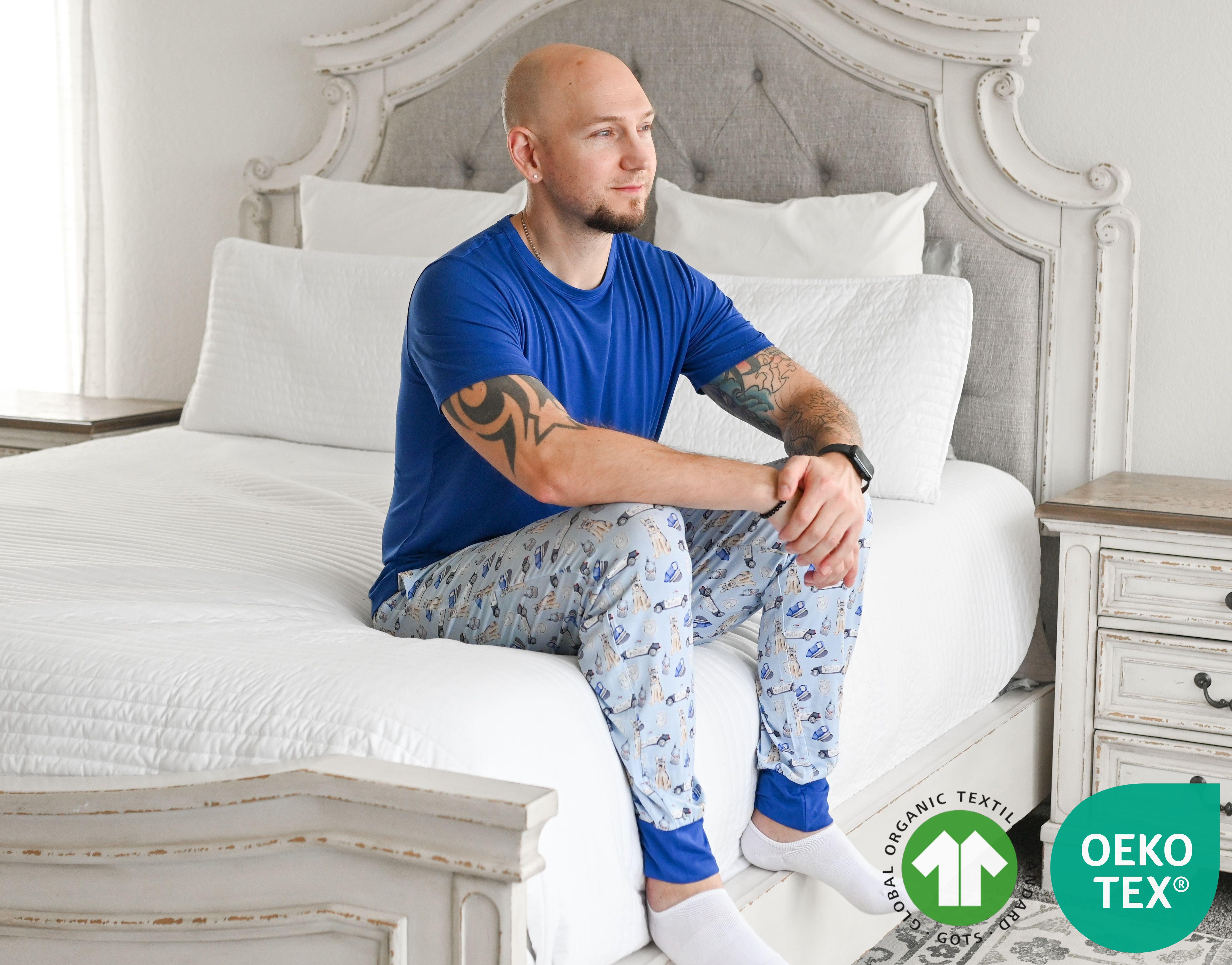 Royal Blue Men's Lounge Top