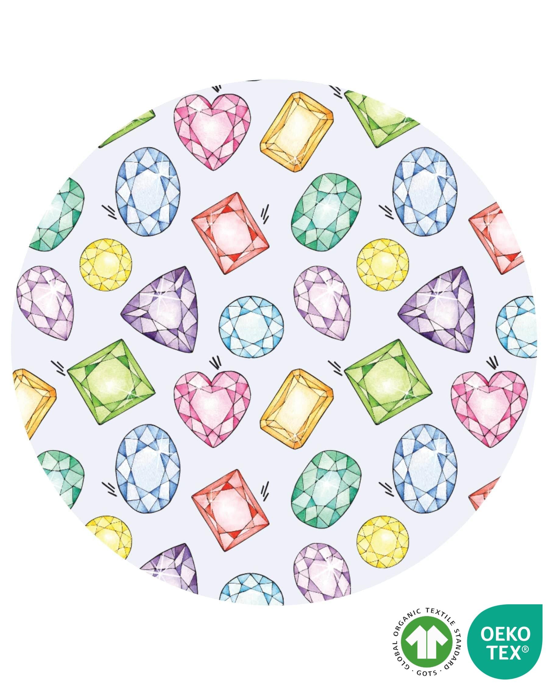Rainbow Gems Ruffled Blanket