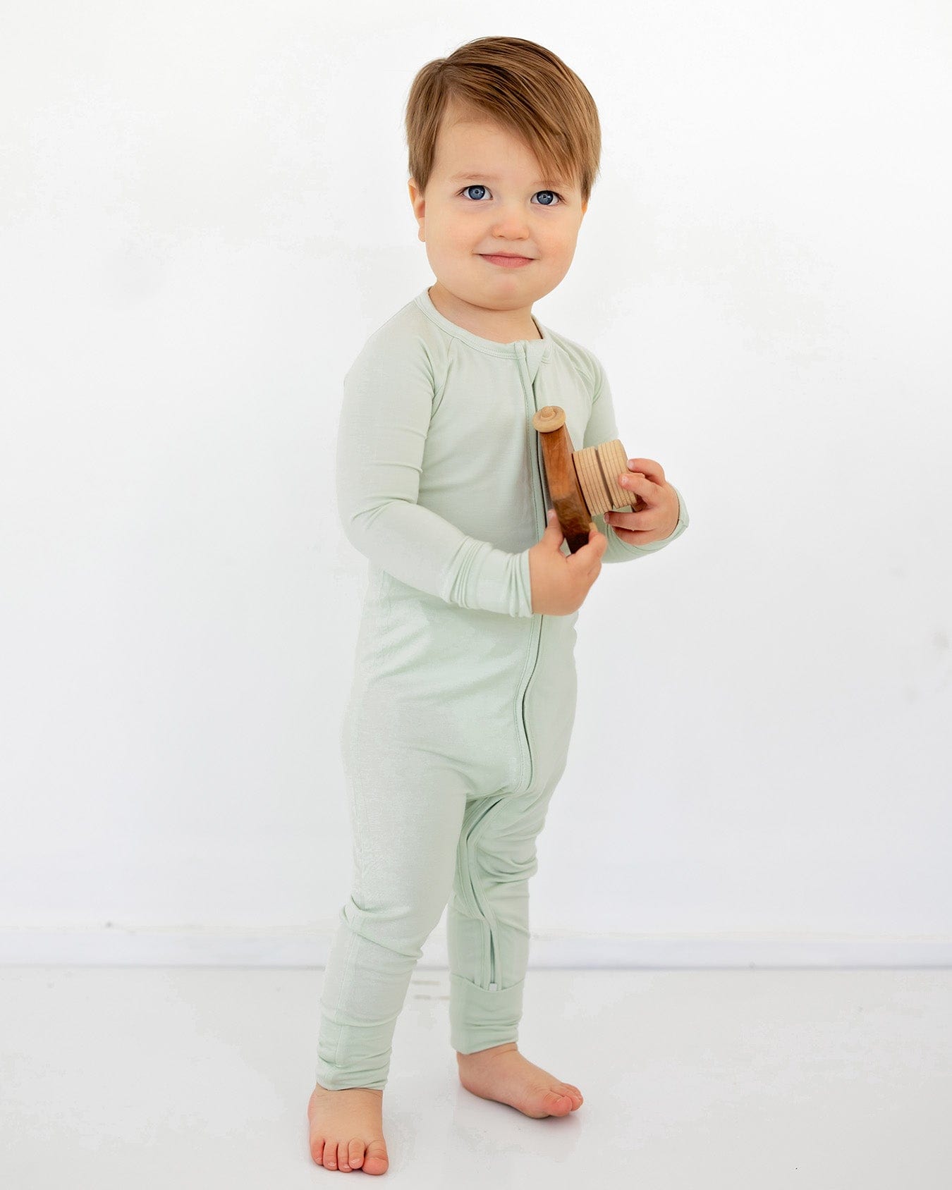 Sage Solid Green 'Poppy': The Convertible Romper