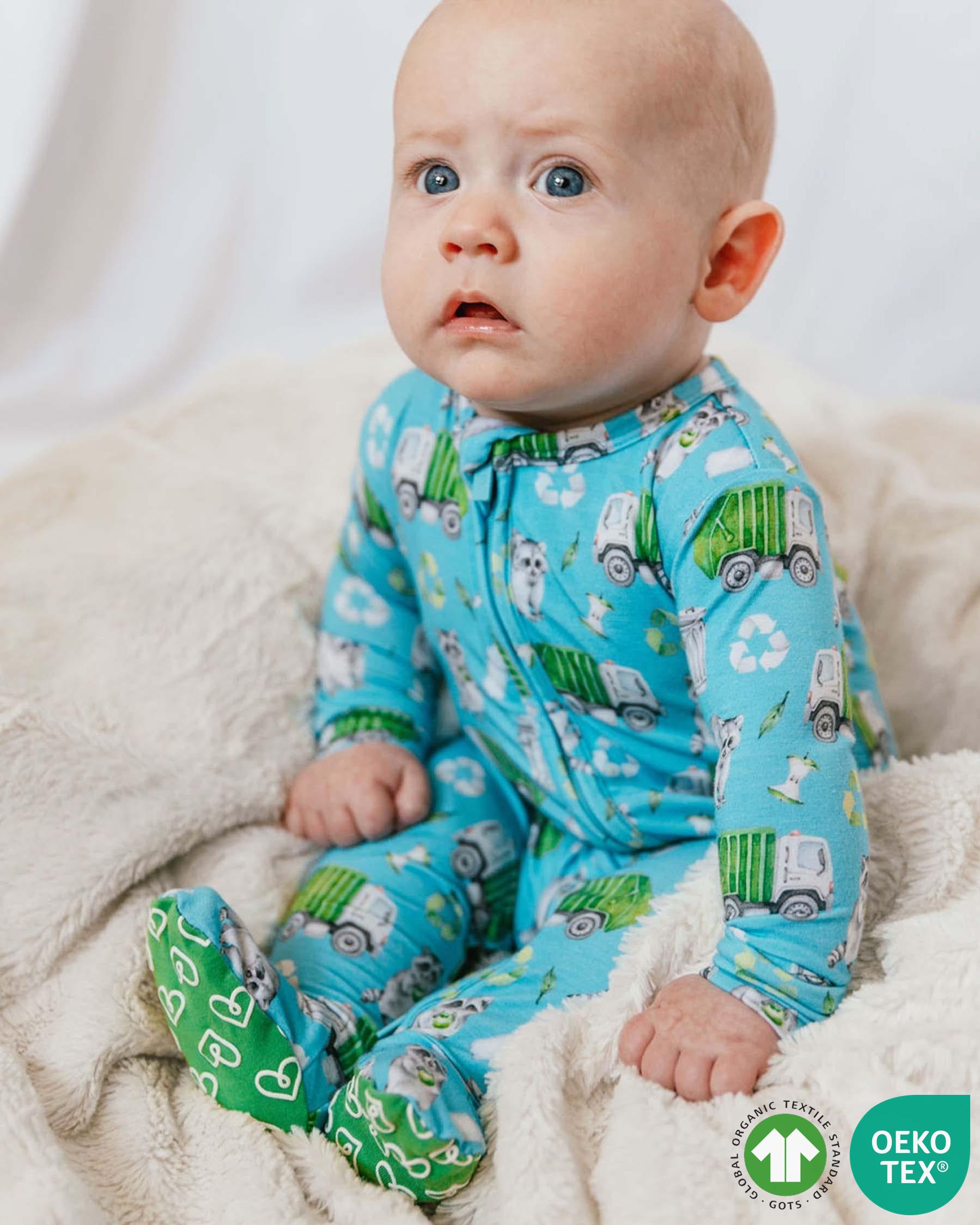 Recycle Sustainable Bamboo Zippered Footie