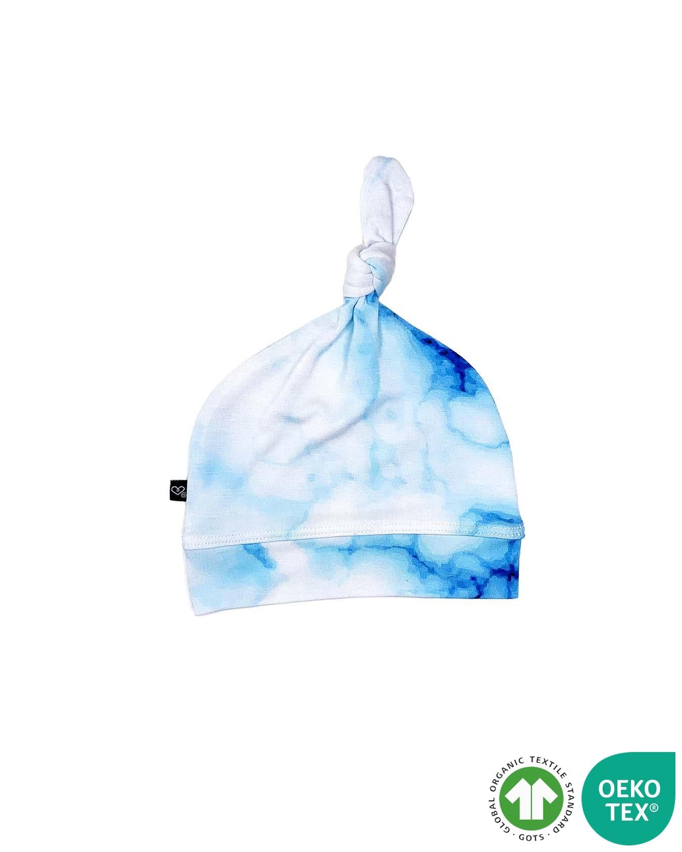 Blue Marble Bamboo Beanie, Lev Baby