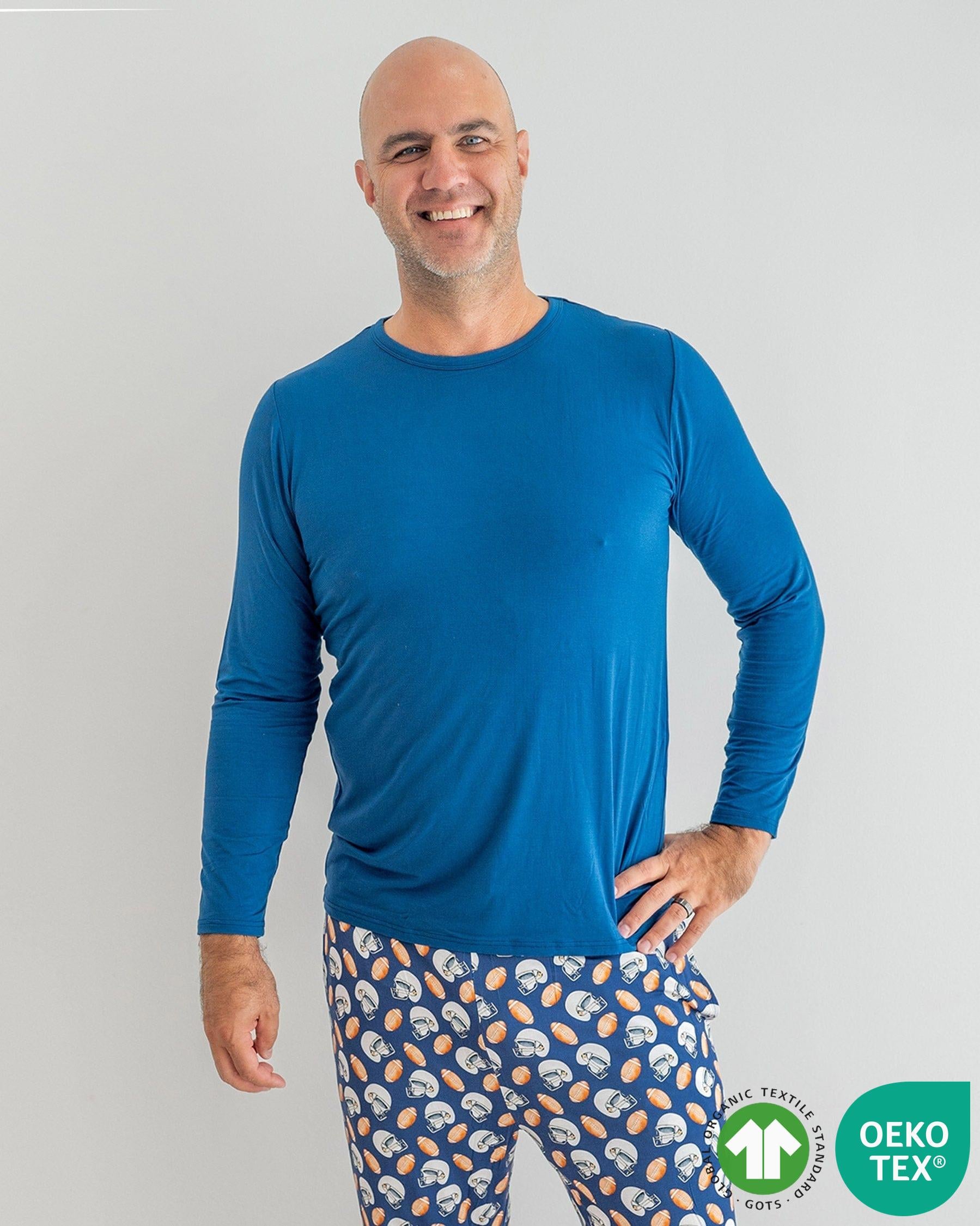 Stream Blue Men's Lounge Top