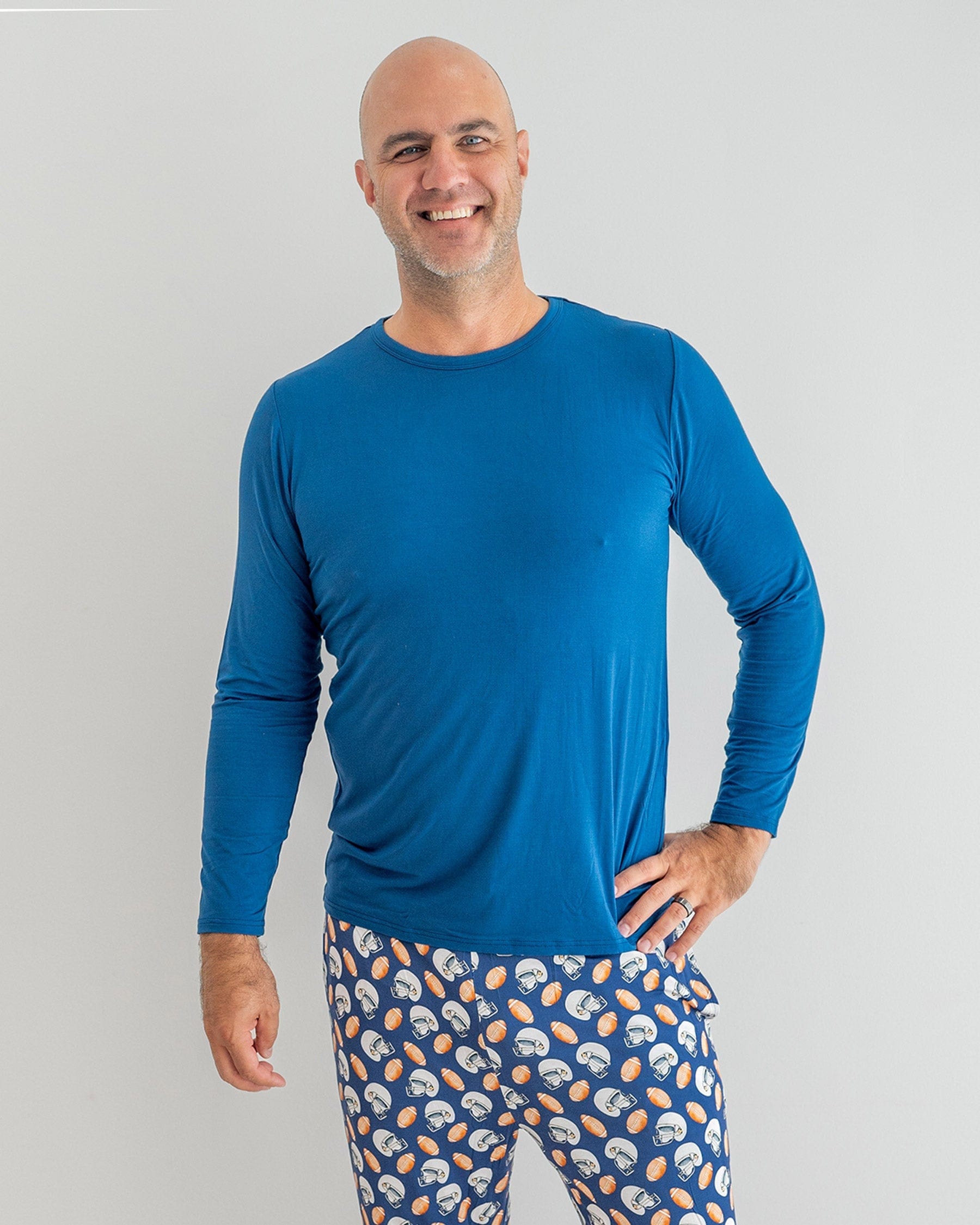 Stream Blue Men's Lounge Top