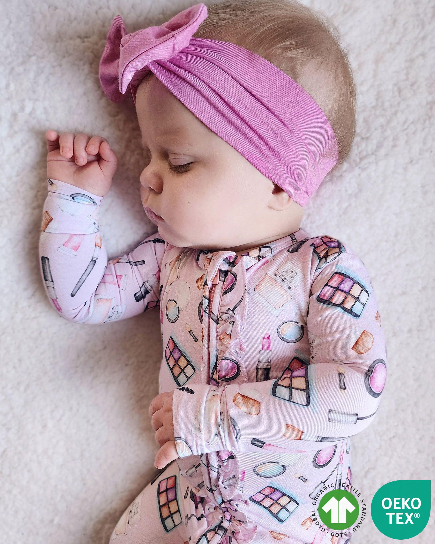 Makeup Ruffled Zippered Footie