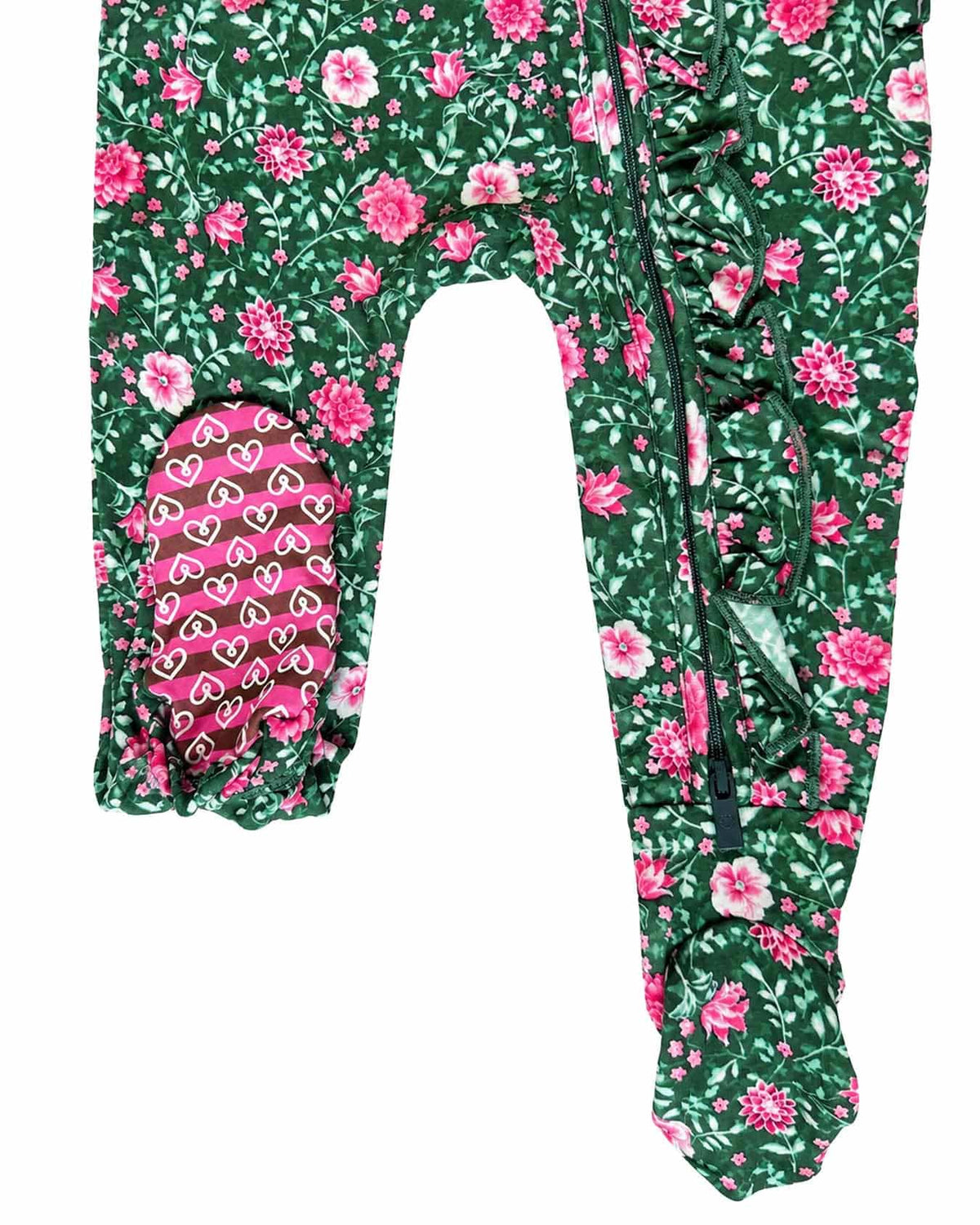 Nova Ruffled Zippered Footie