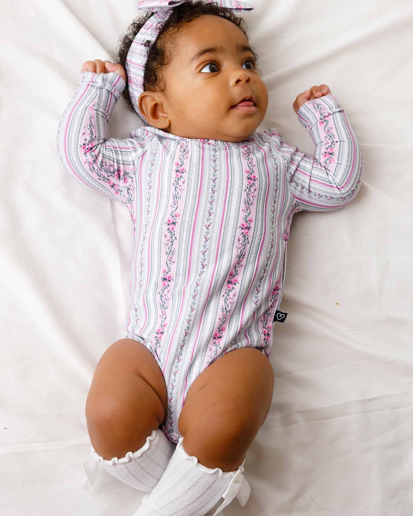 Josephine Long Sleeve Flutter Bodysuit