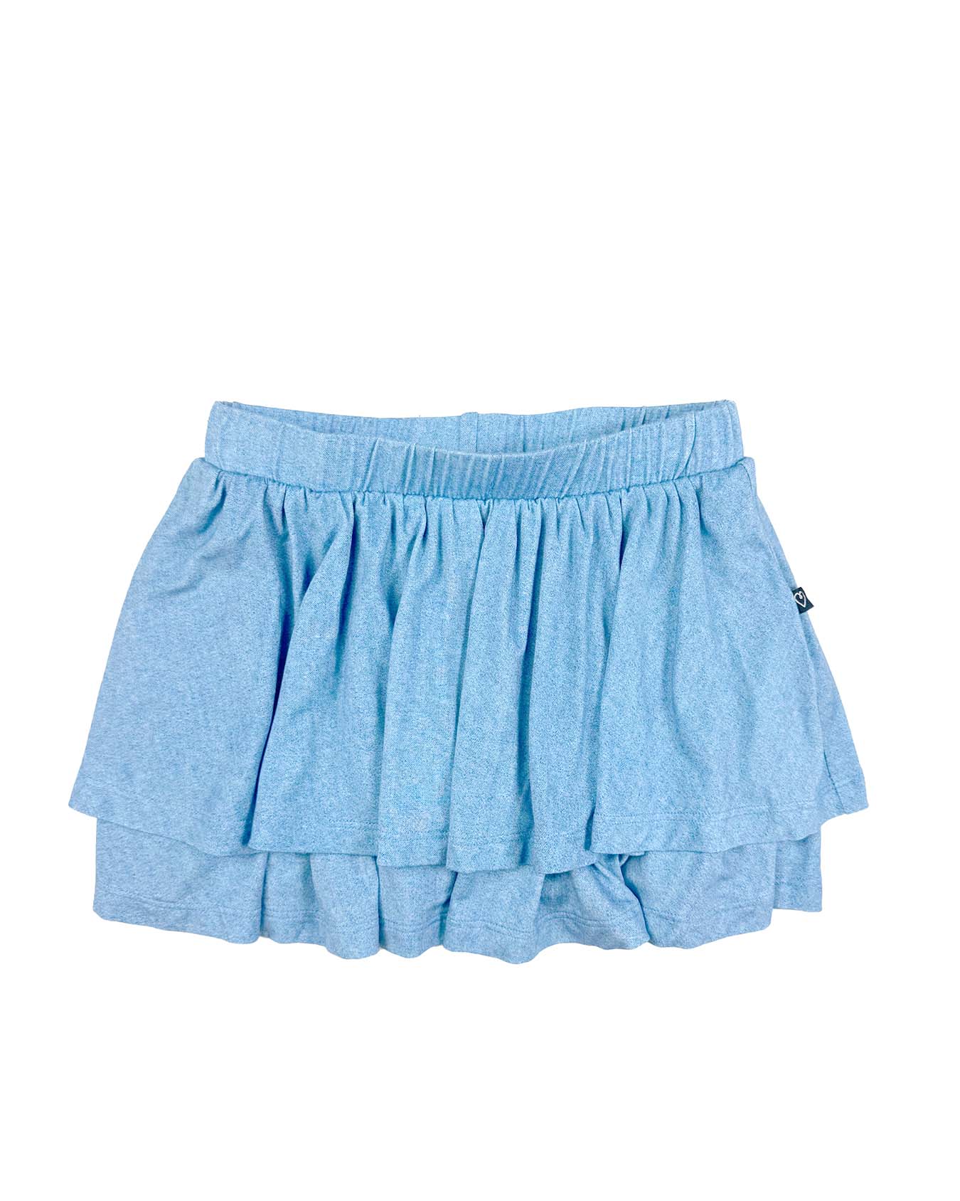 Denim Double Layer Skort