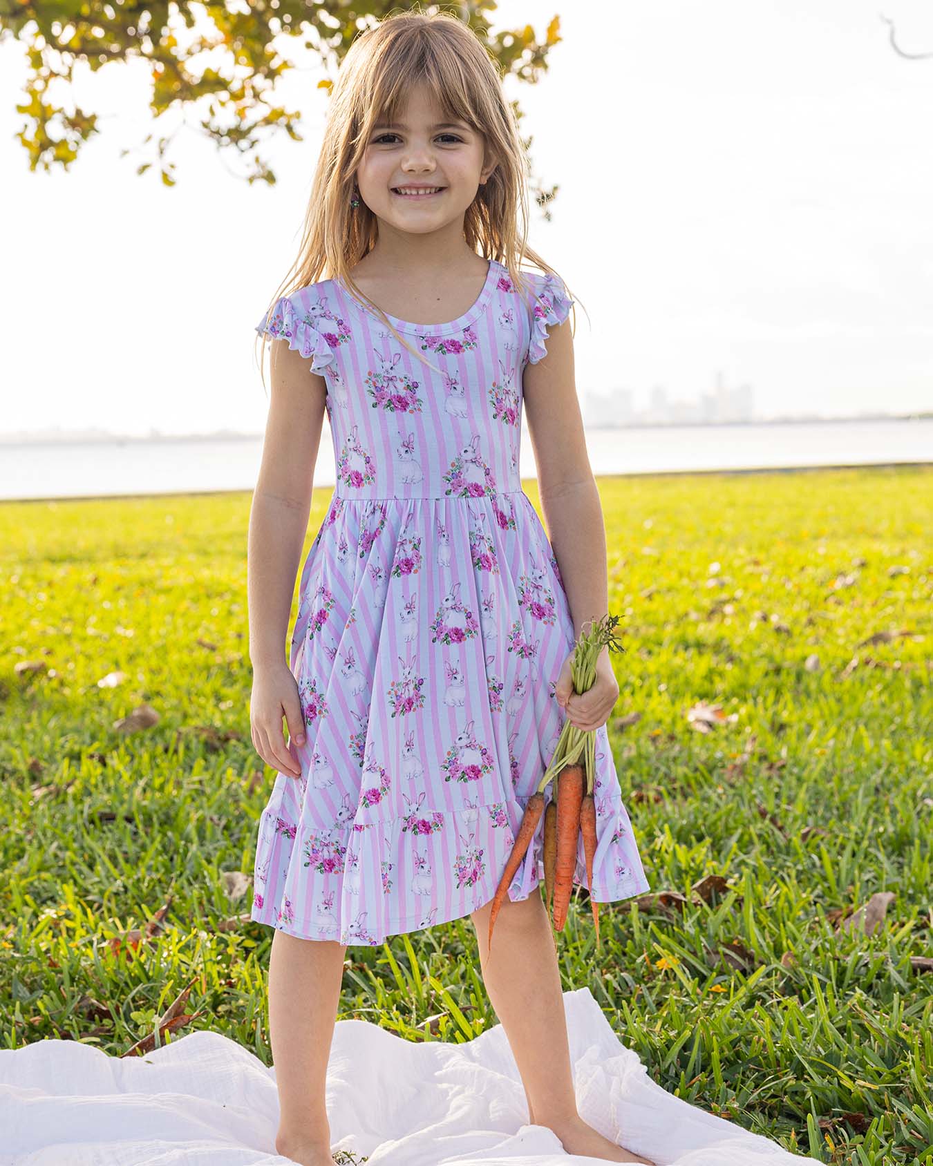 Soft Bamboo Twirl Dresses for Girls - Unique Prints | Lev Baby Soft Bamboo Twirl Dresses for Girls - Unique Prints | Lev Baby