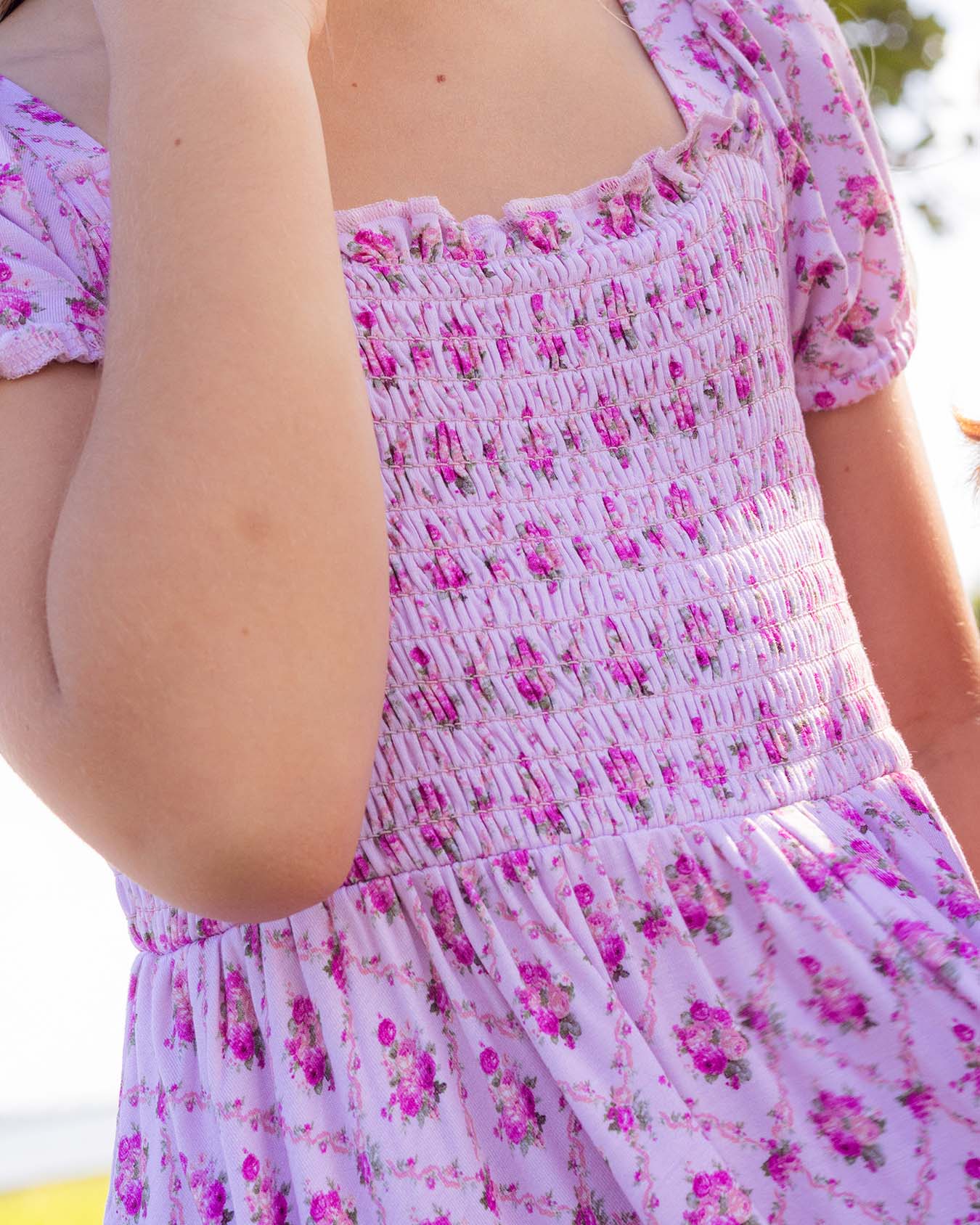 Caroline Smocked Twirl Dress