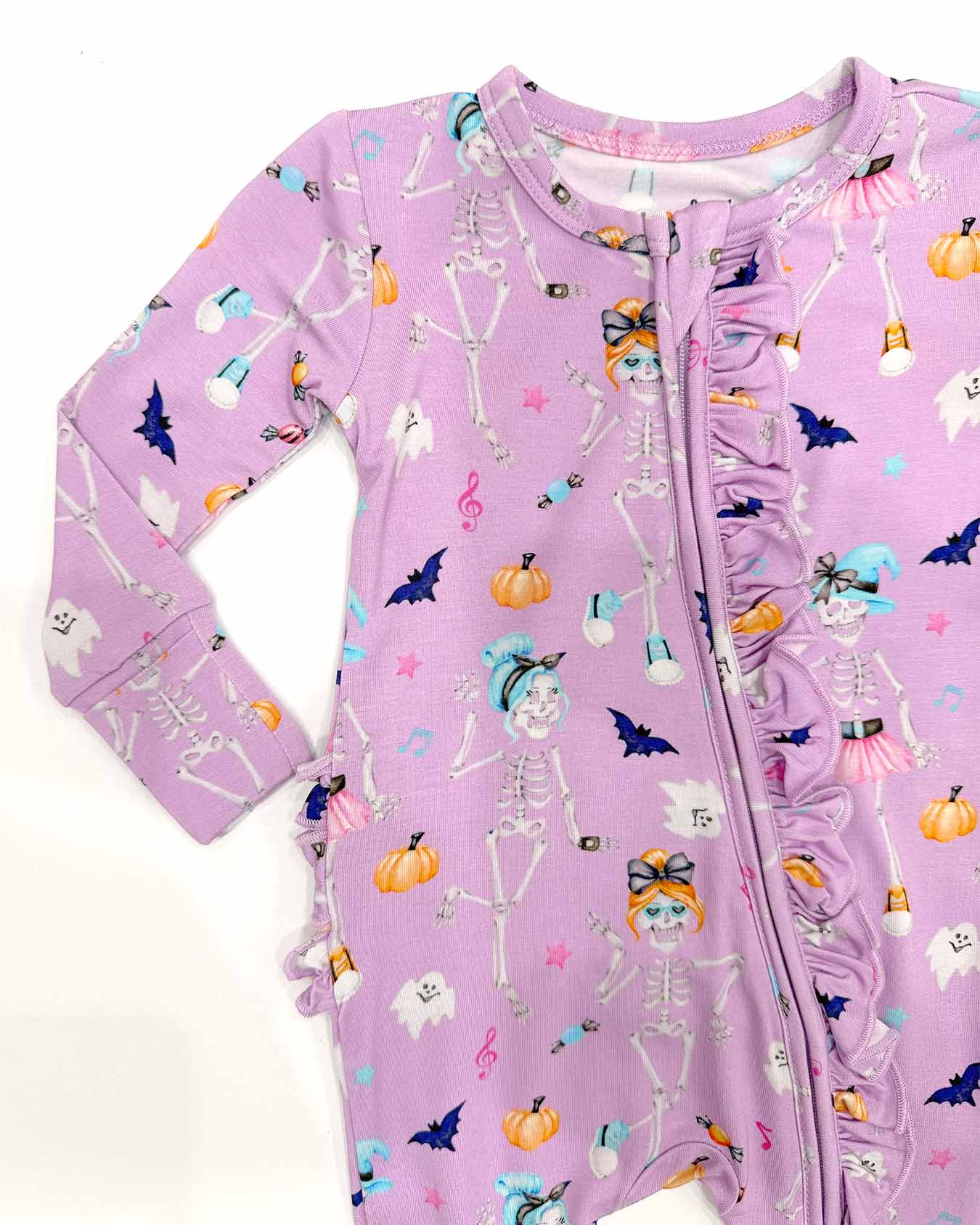 Blair Ruffled Zippered Footie