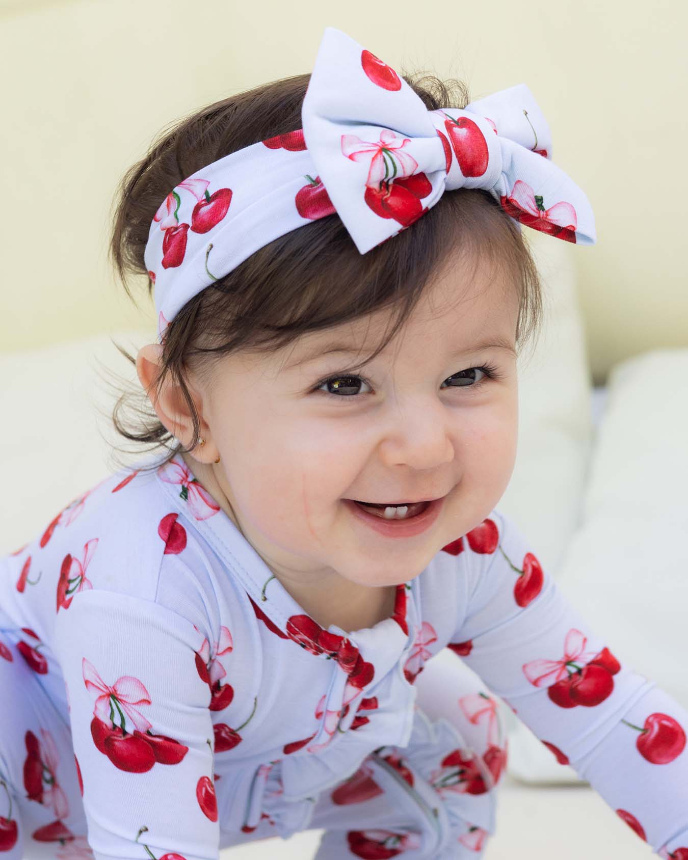 Alice Ruffled Zippered Footie
