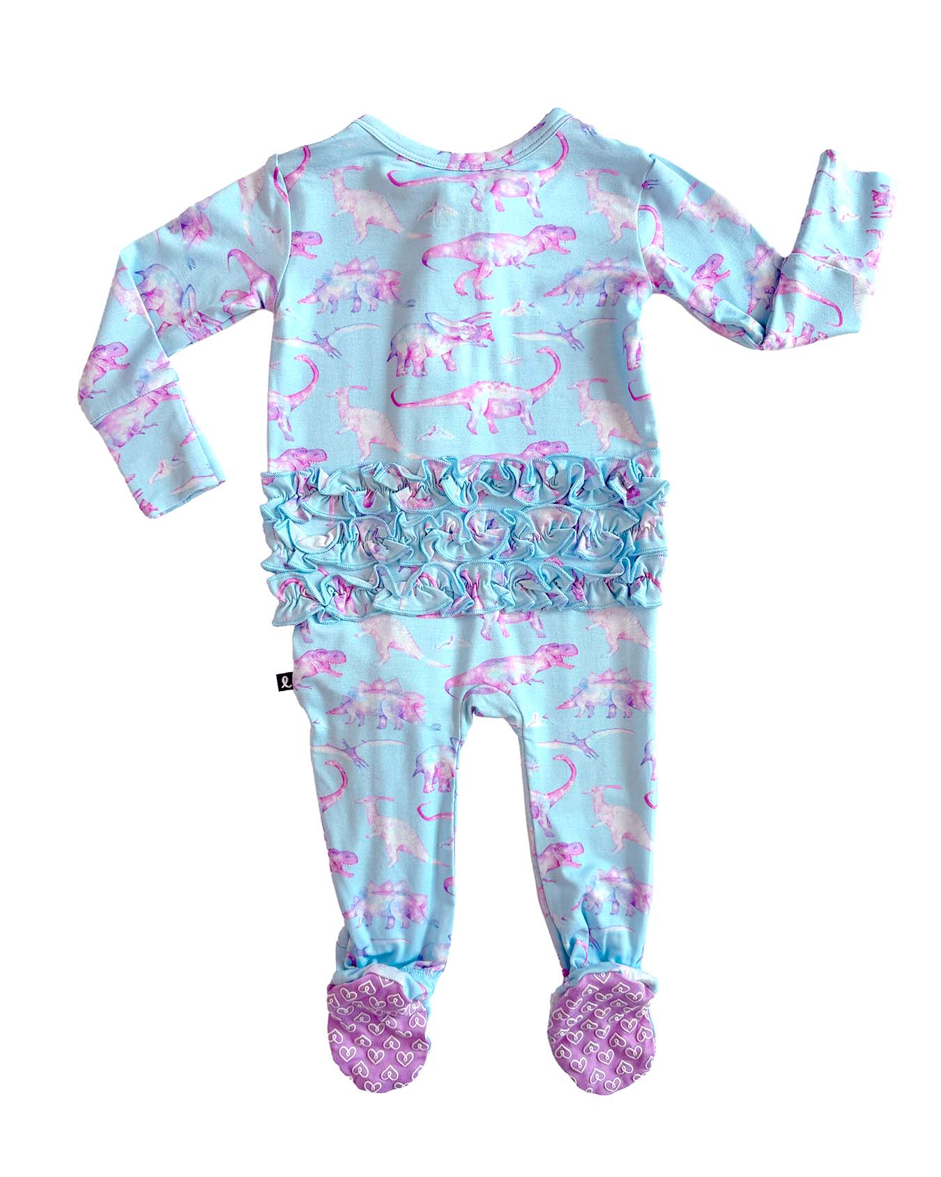 Jessica Ruffled Zippered Footie