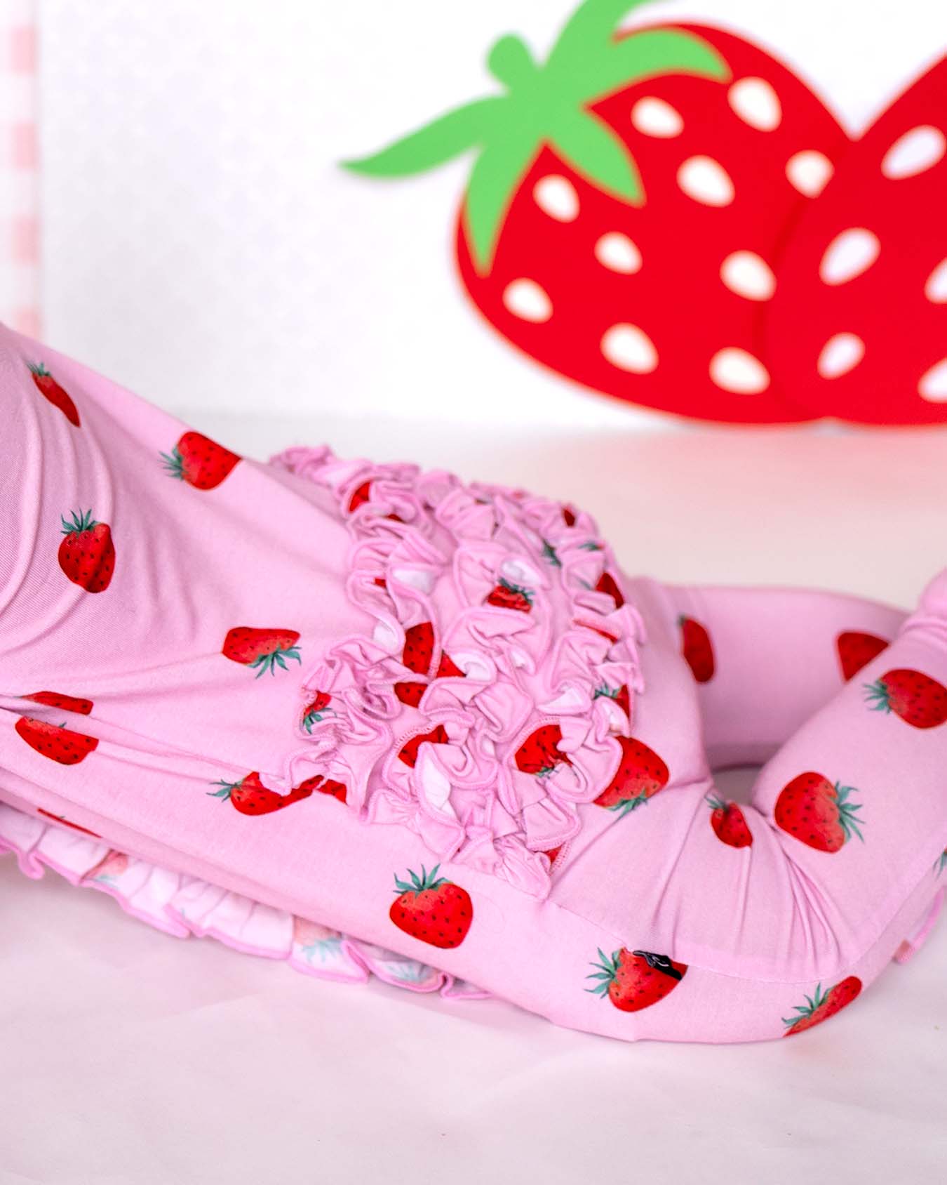 Hadley Ruffled Zippered Footie