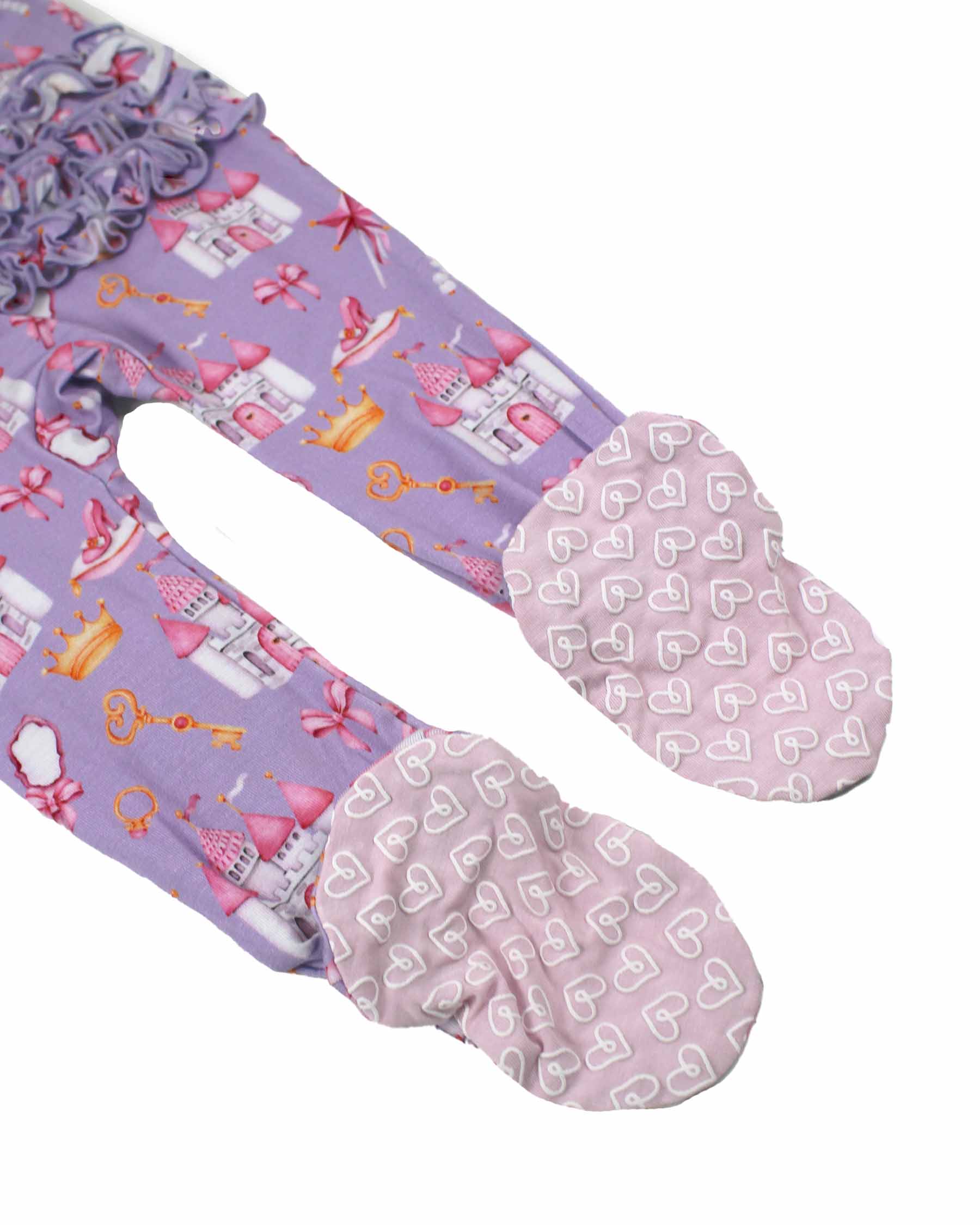 Amelia Ruffled Zippered Footie