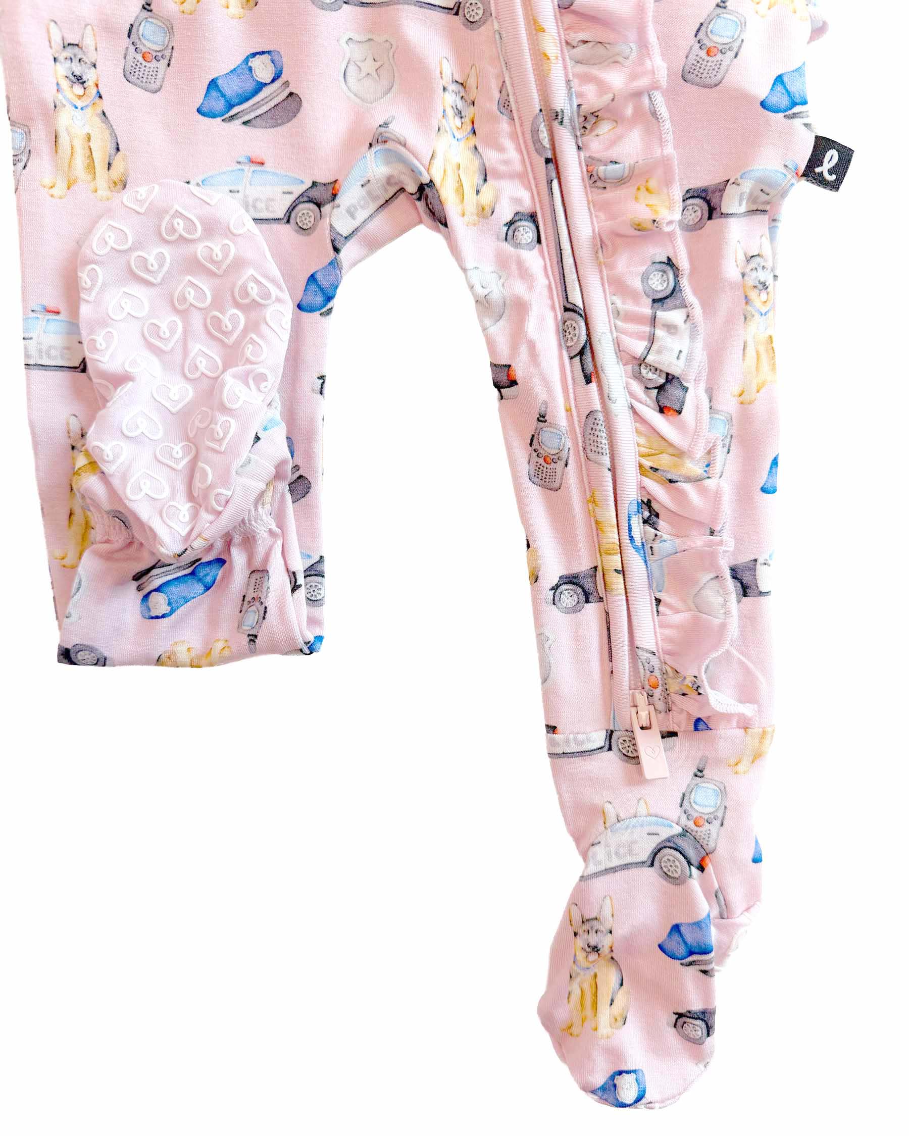Justice Zippered Footie