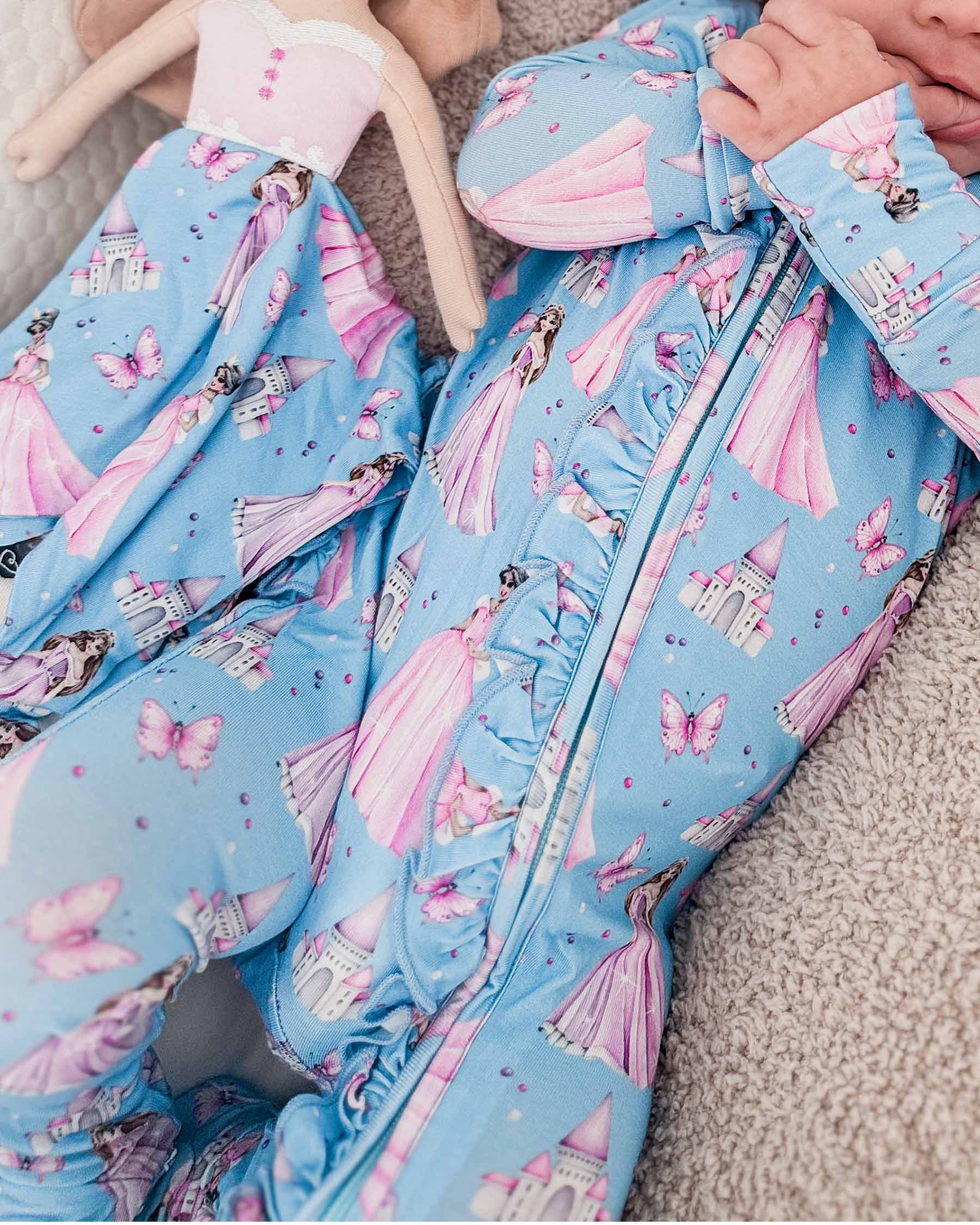 Kinsley Ruffled Zippered Footie