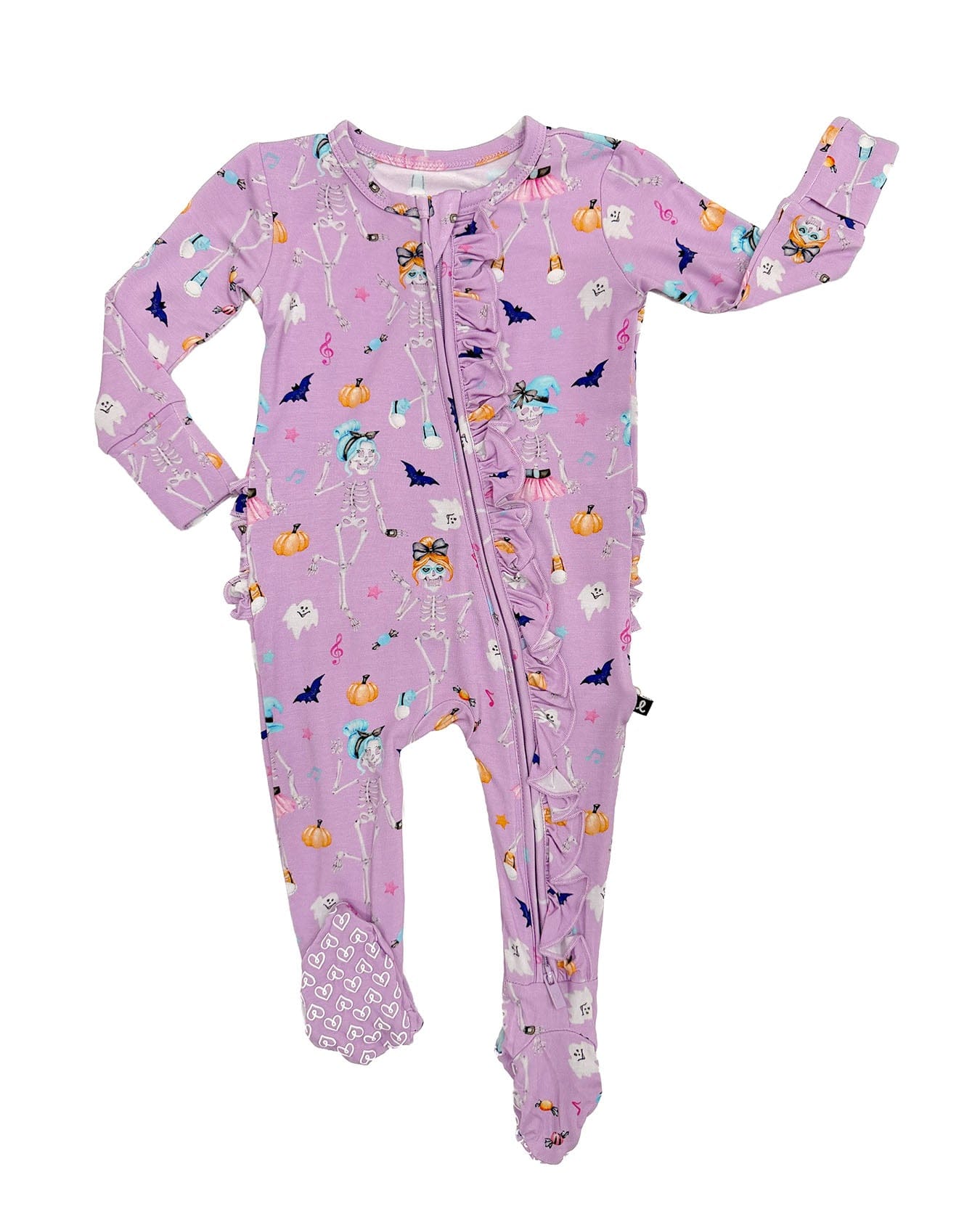 Blair Ruffled Zippered Footie