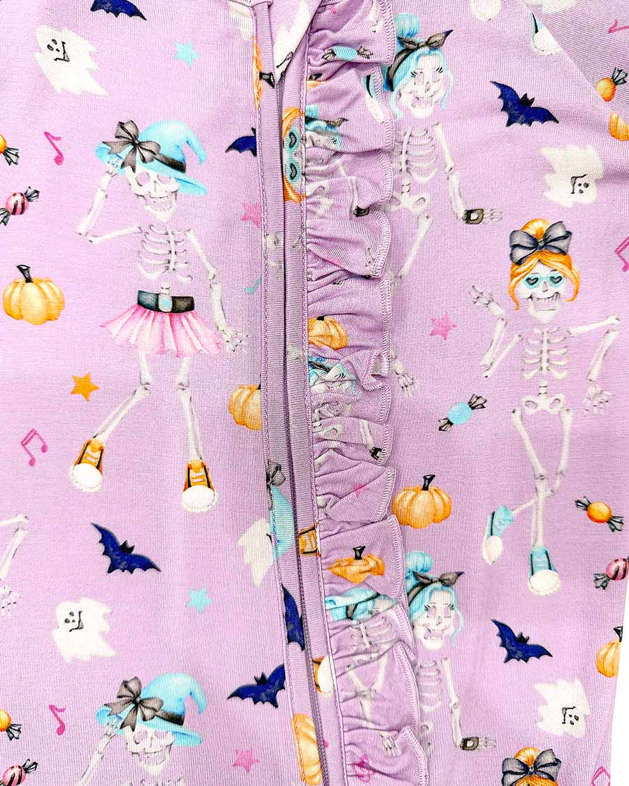 Blair Ruffled Zippered Footie