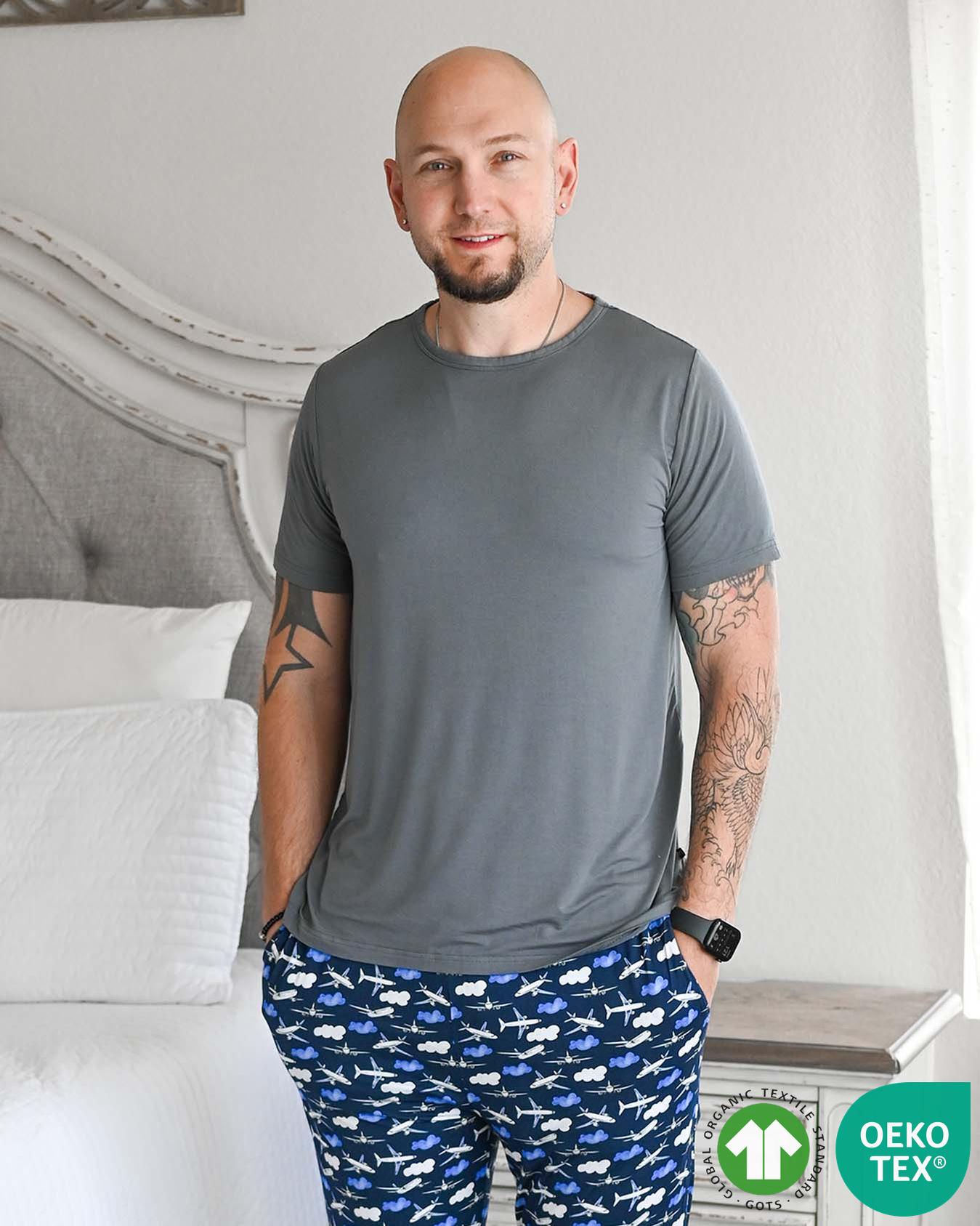 Charcoal Men's Lounge Top