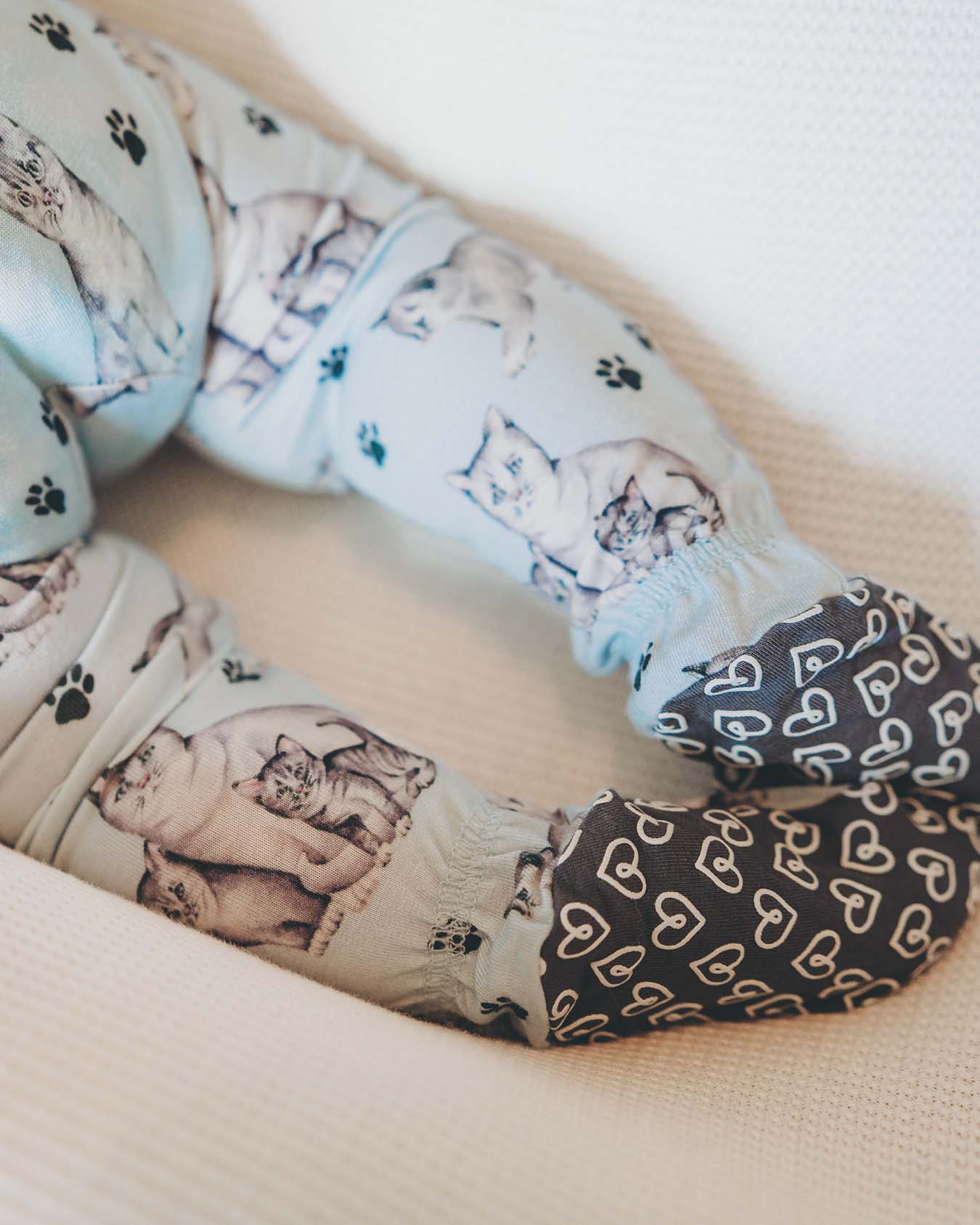 Grey Zippered Footie