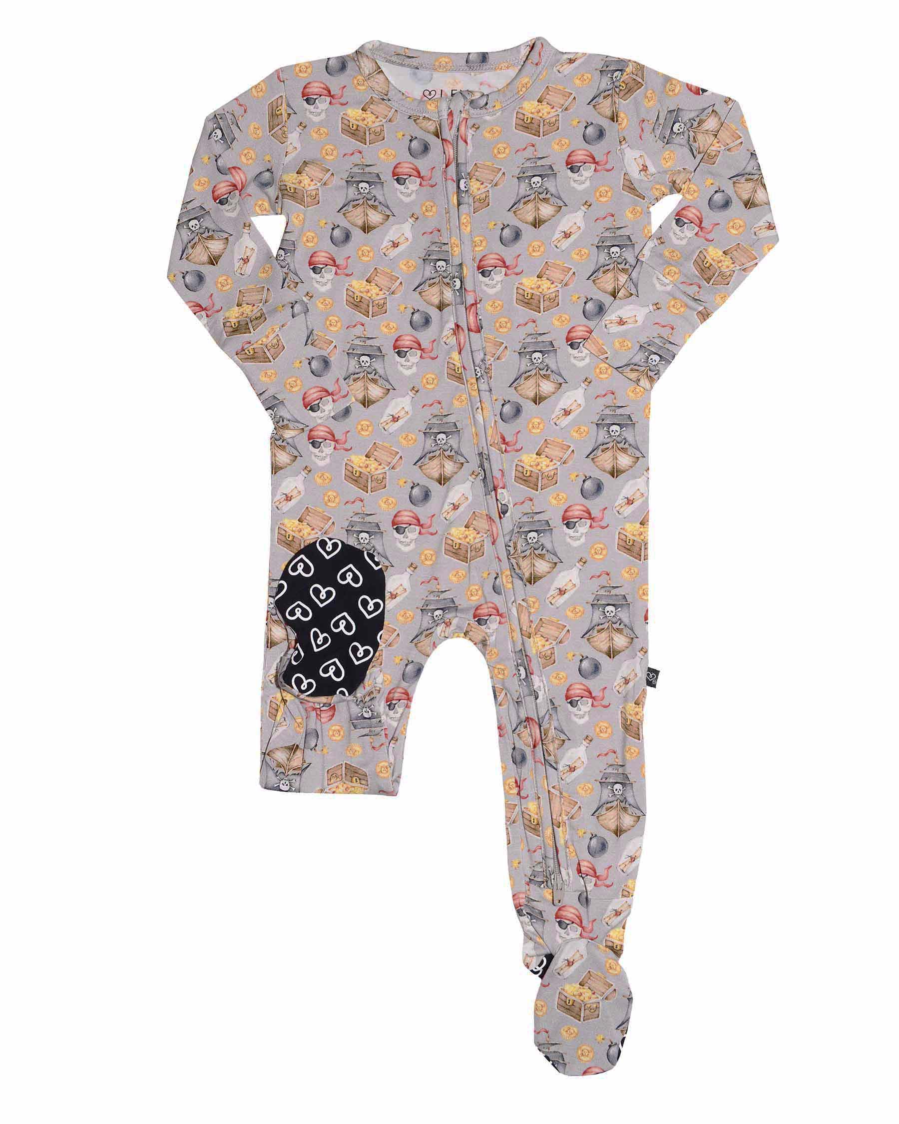 Lev Baby Zippered Footie in Johnny Collection