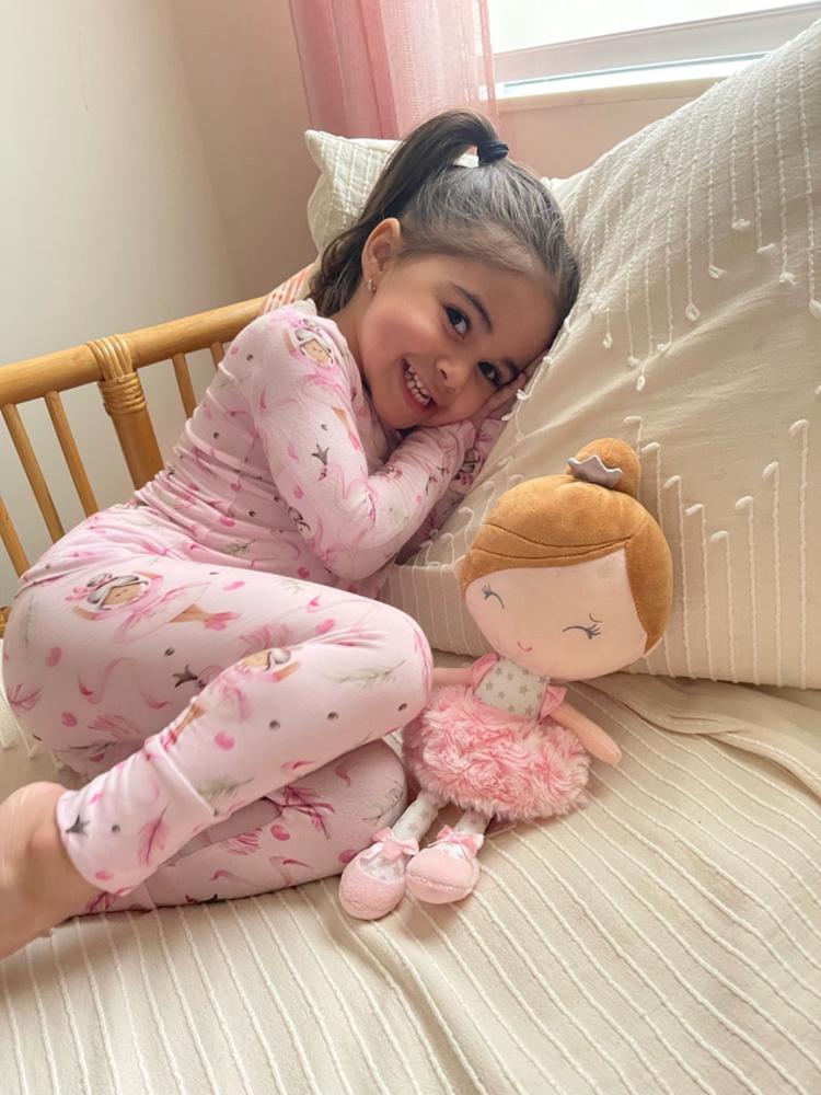 Customer photo: girl in pink pajamas