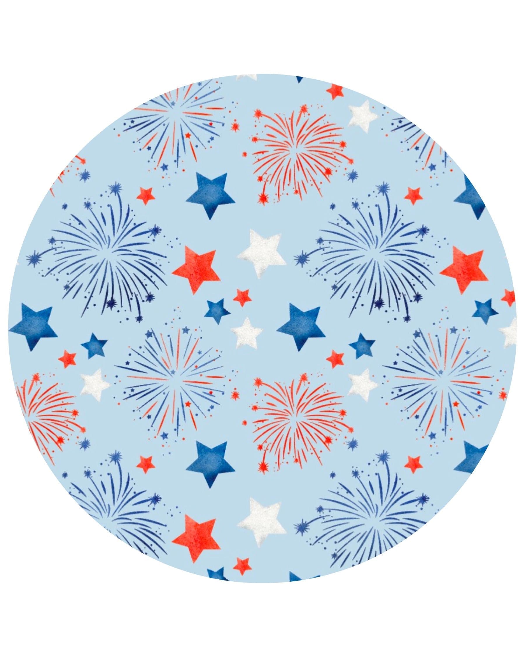 Fireworks Shorts Zippered Romper