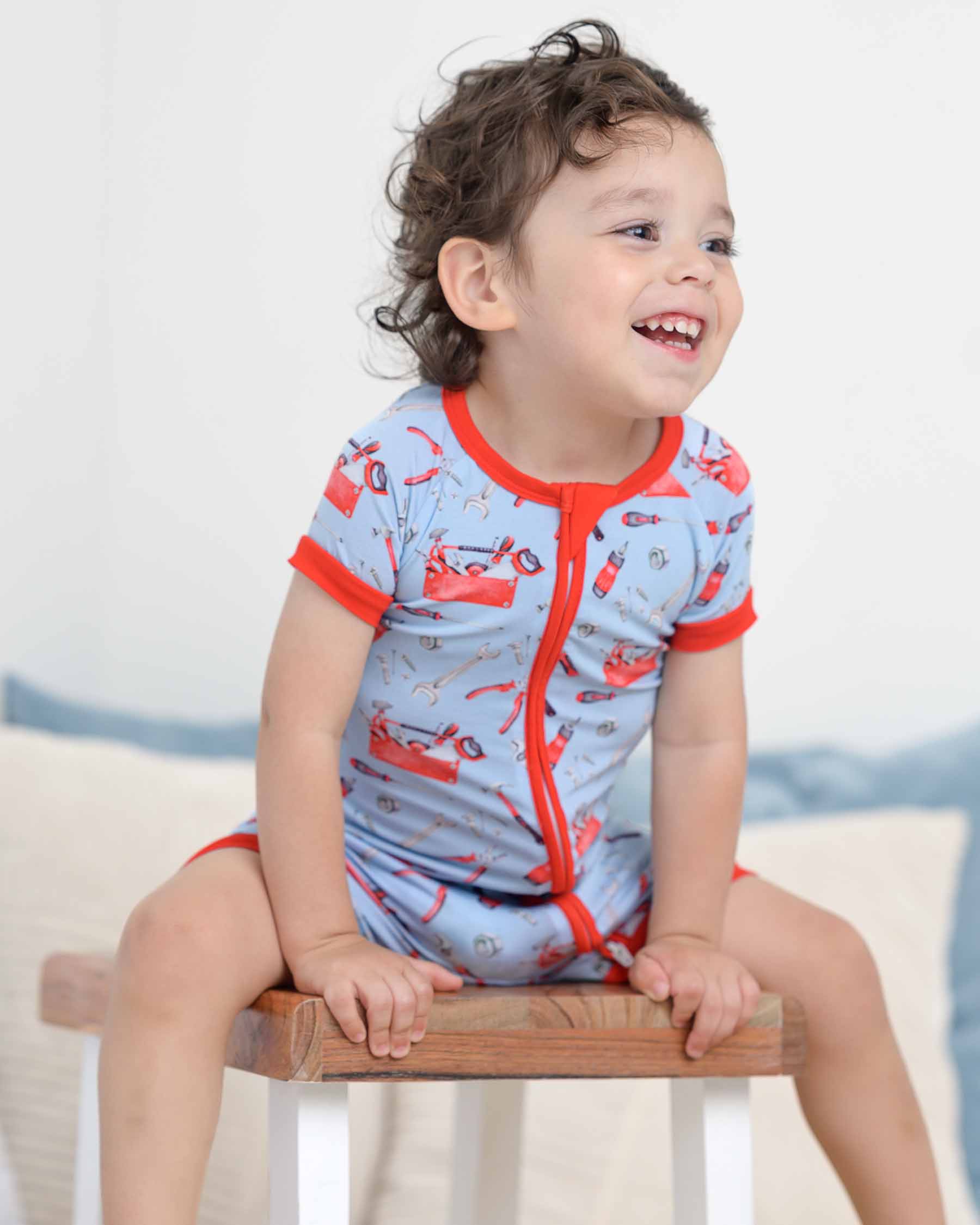 Matt Shorts Zippered Romper