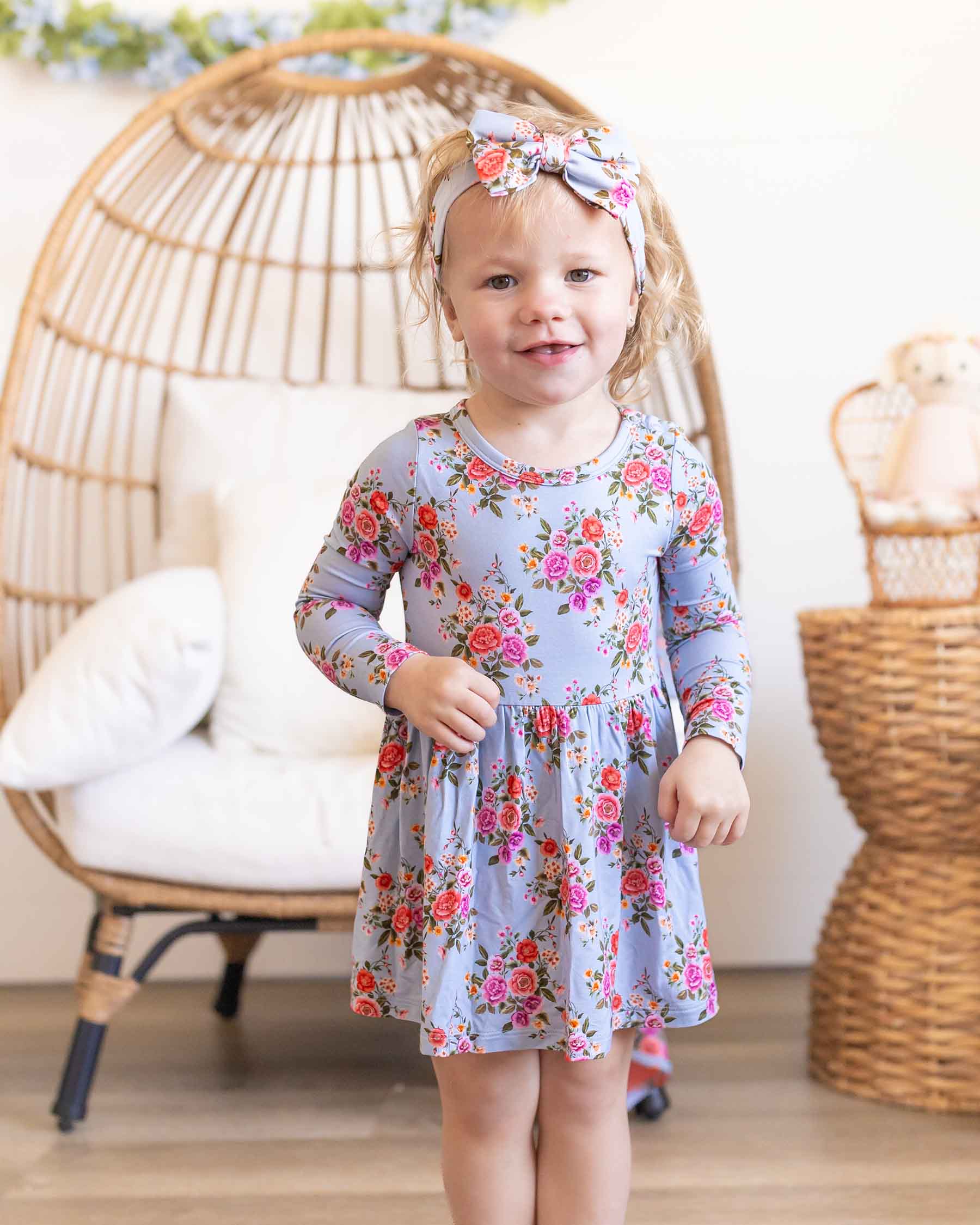 Quinn L/S Flutter Skirted Bodysuit