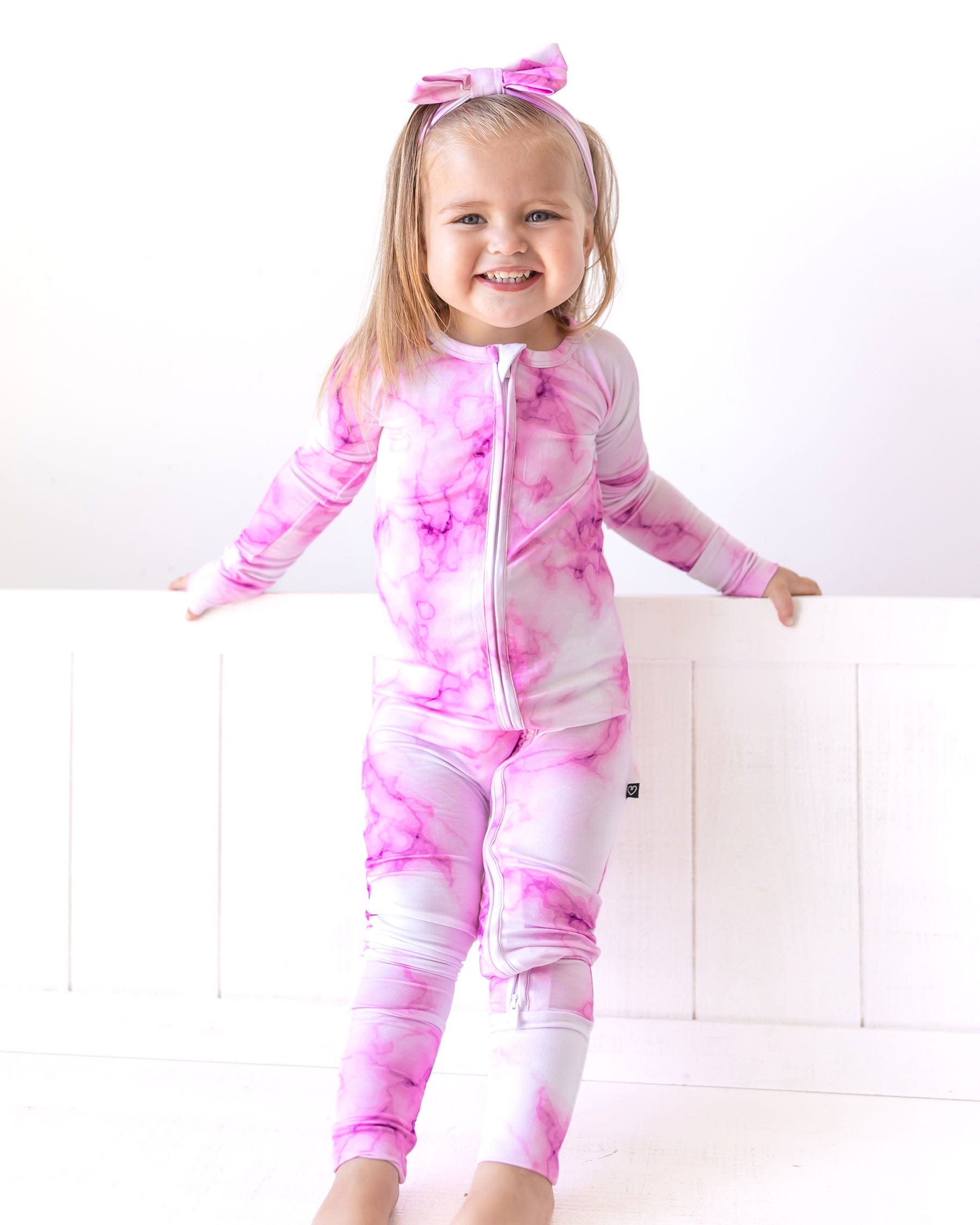 Pink Marble 'Poppy': The Convertible Romper