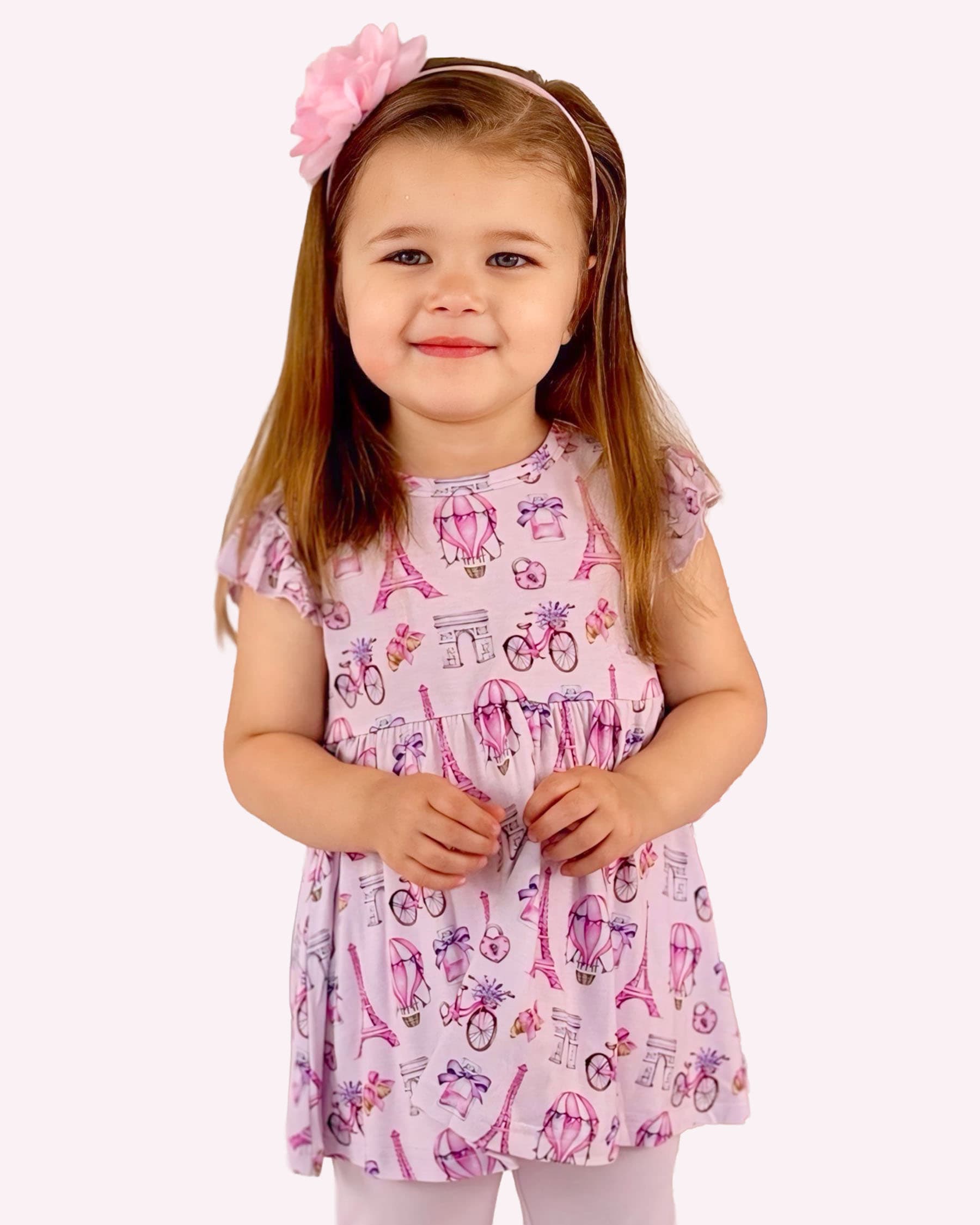 Emilia Peplum & Ruffled Leggings Set
