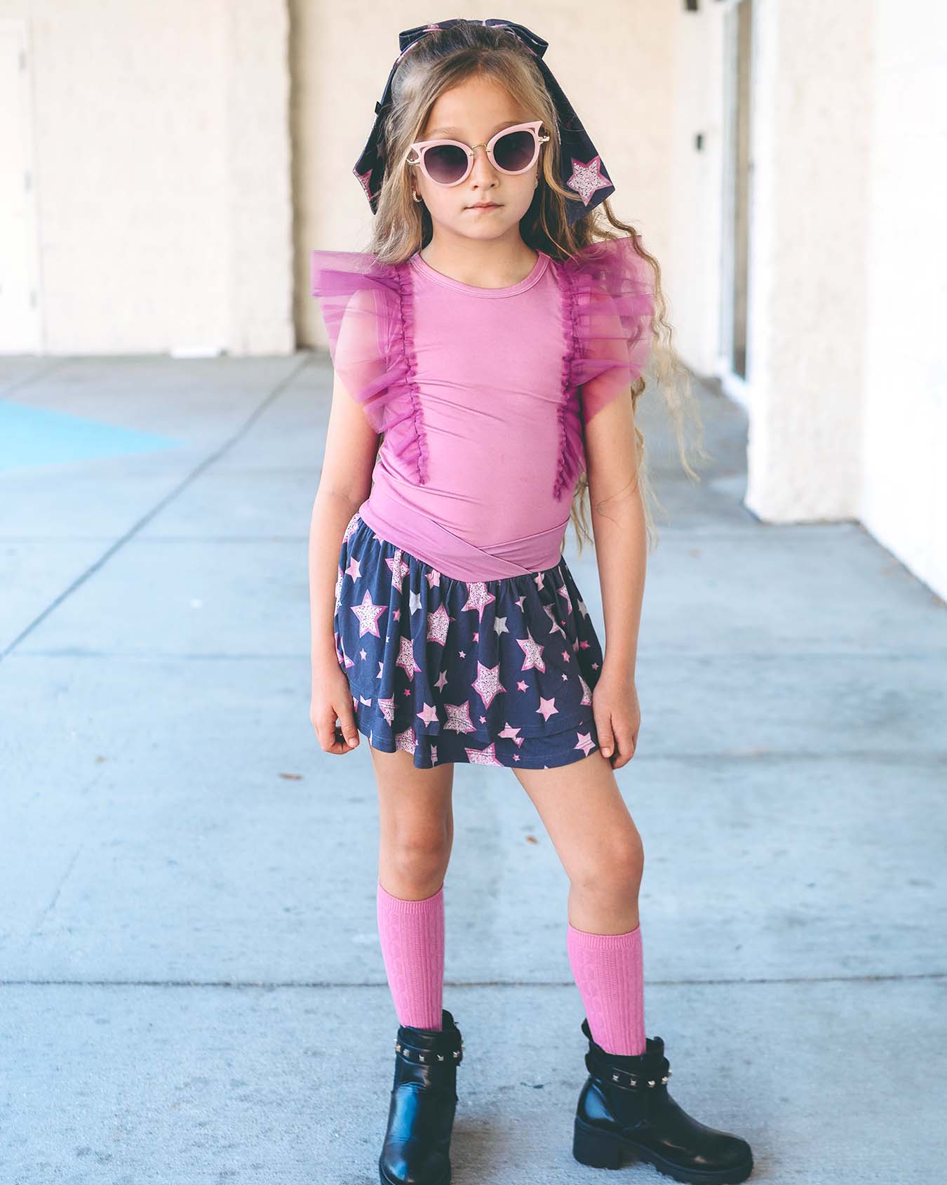 Magenta Pink Tulle Top