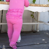 Raspberry Ruffled Footie