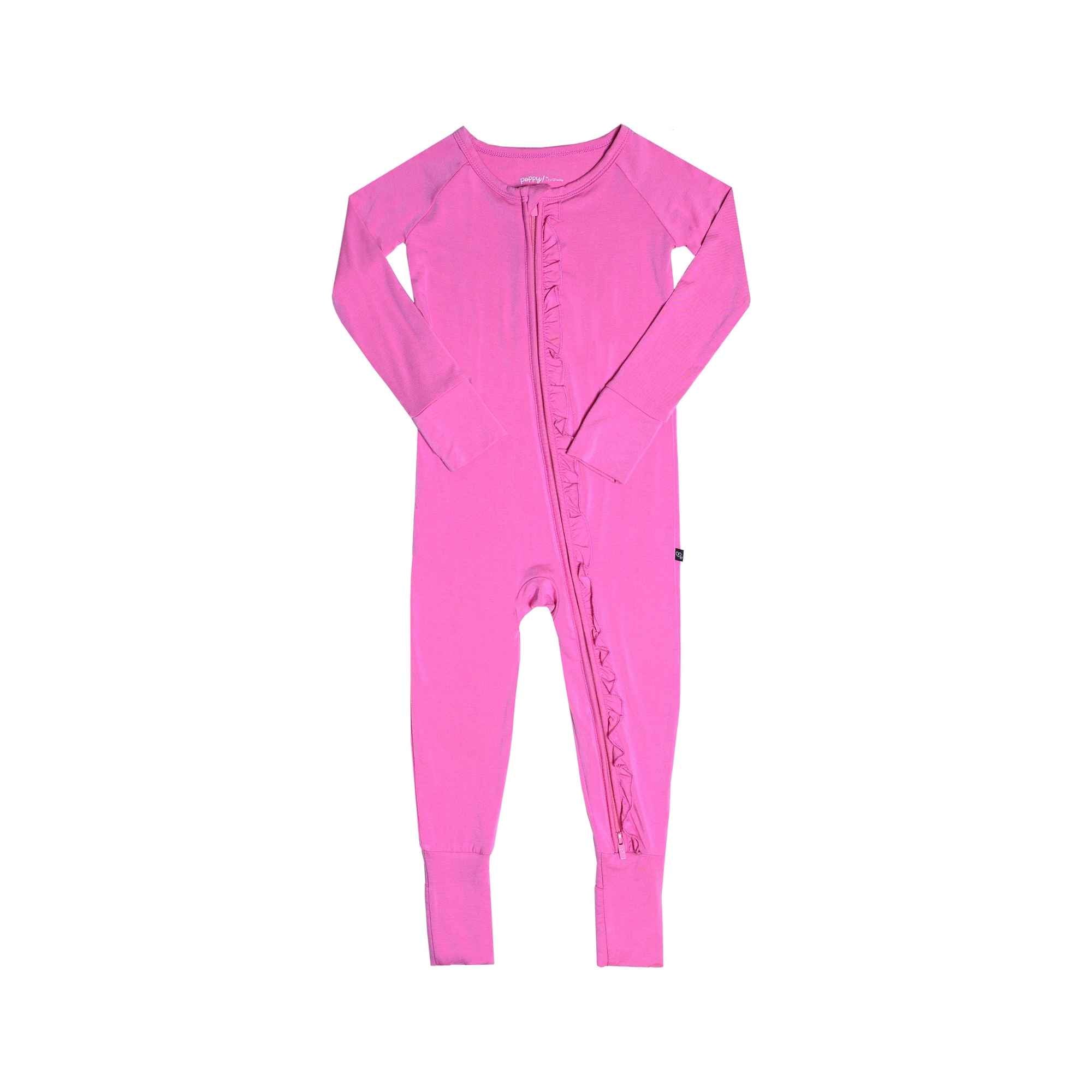 Raspberry Ruffled 'Poppy': The Convertible Romper