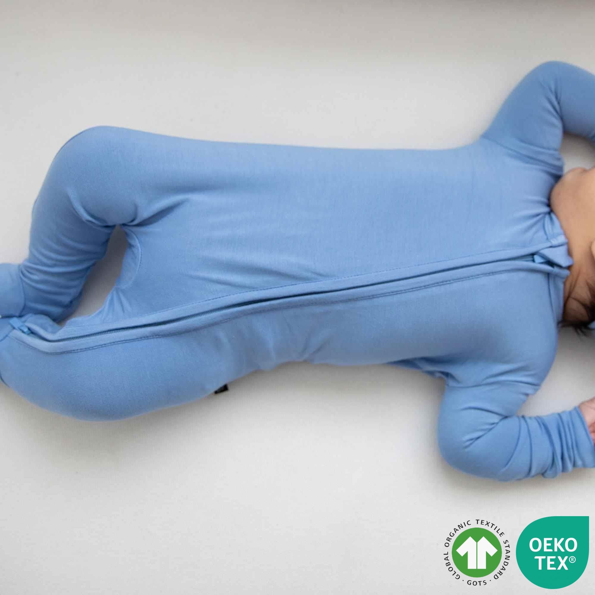 Slate Zippered Footie