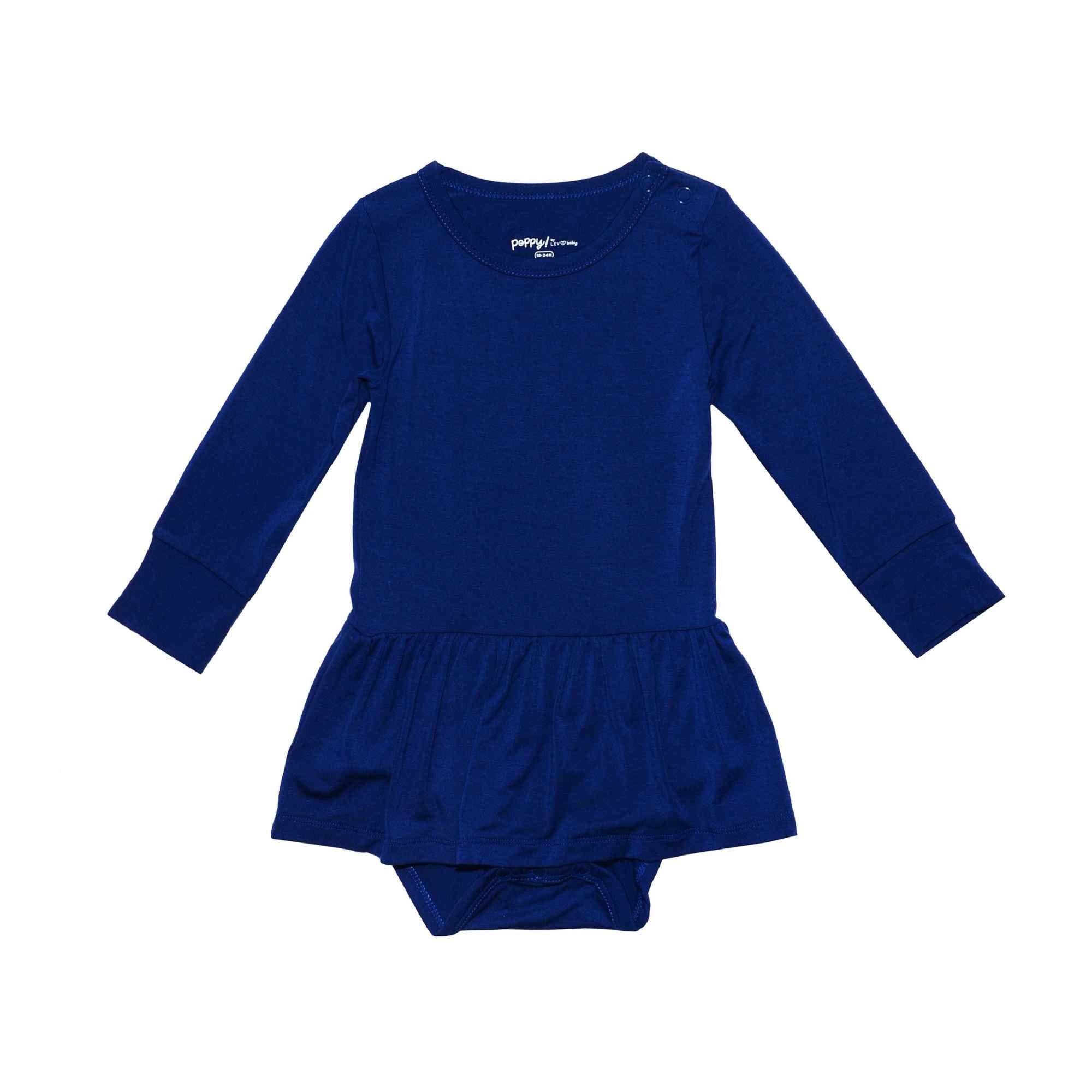 Navy Skirted Bodysuit