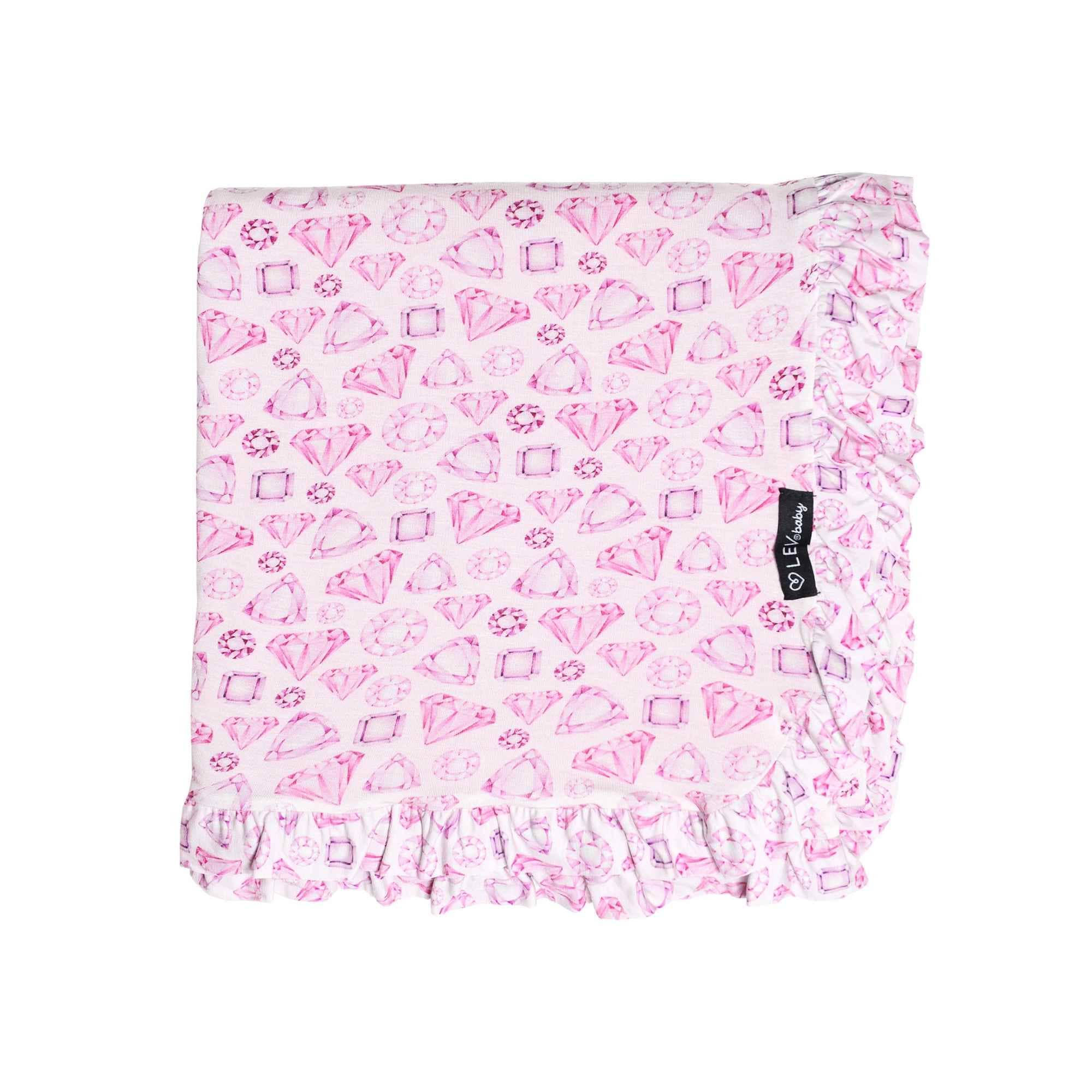 Pink Gem Ruffled Blanket
