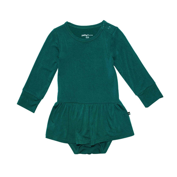 Evergreen Skirted Bodysuit