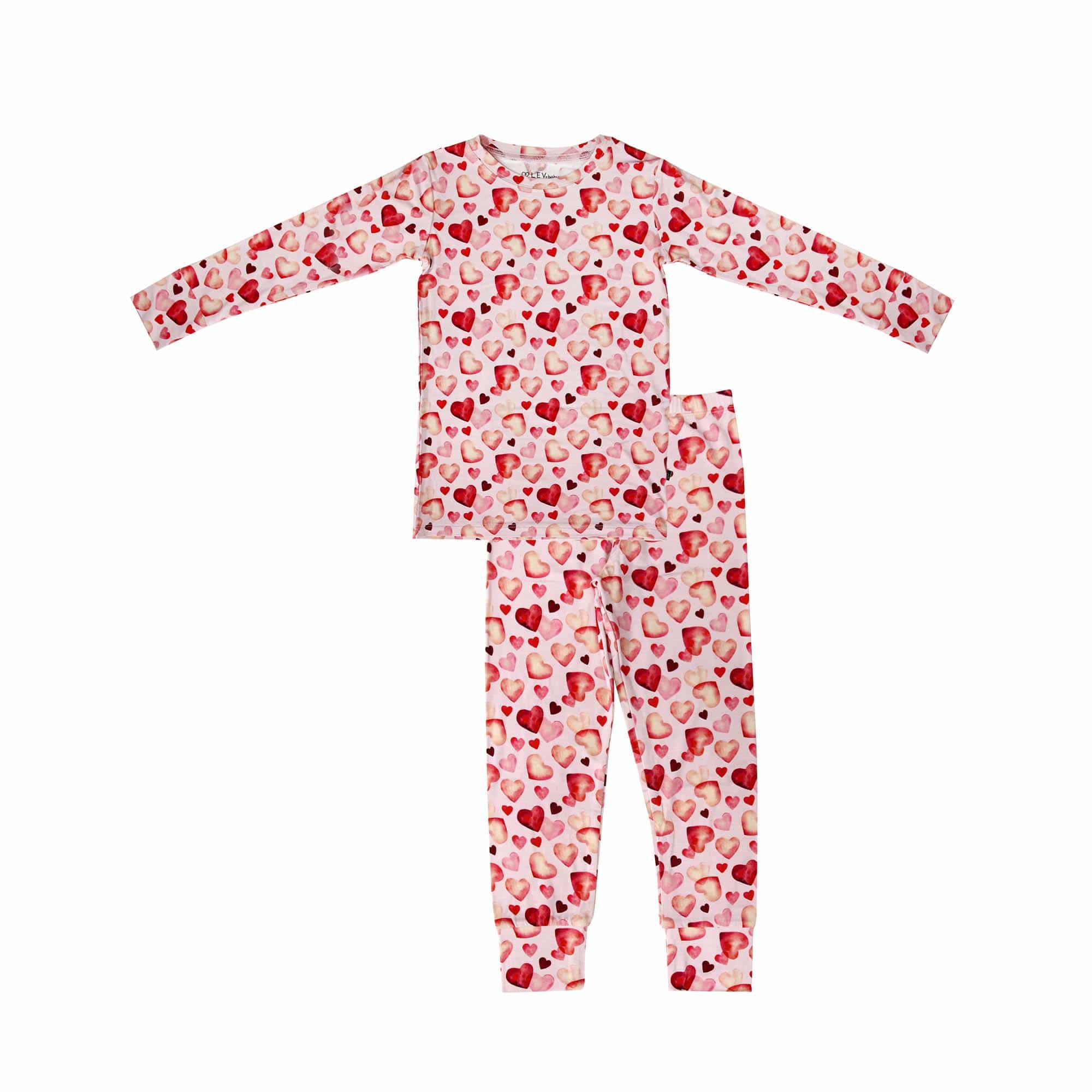 Red Hearts Pajama Set