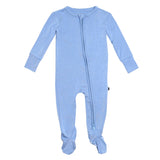 Slate Zippered Footie