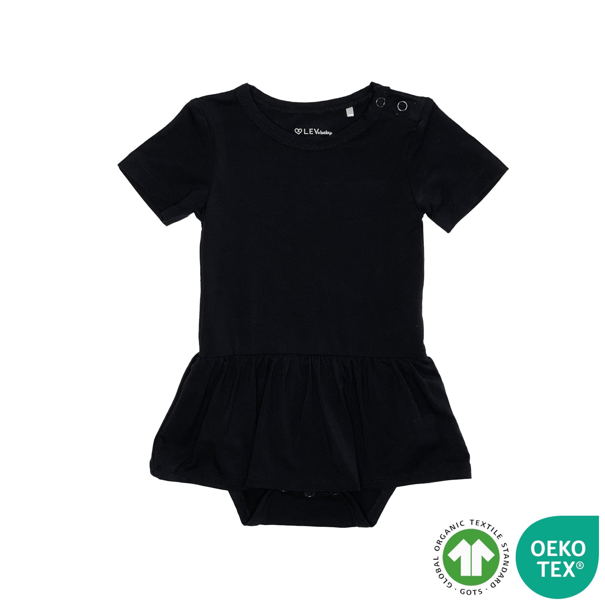 Black Skirted Bodysuit